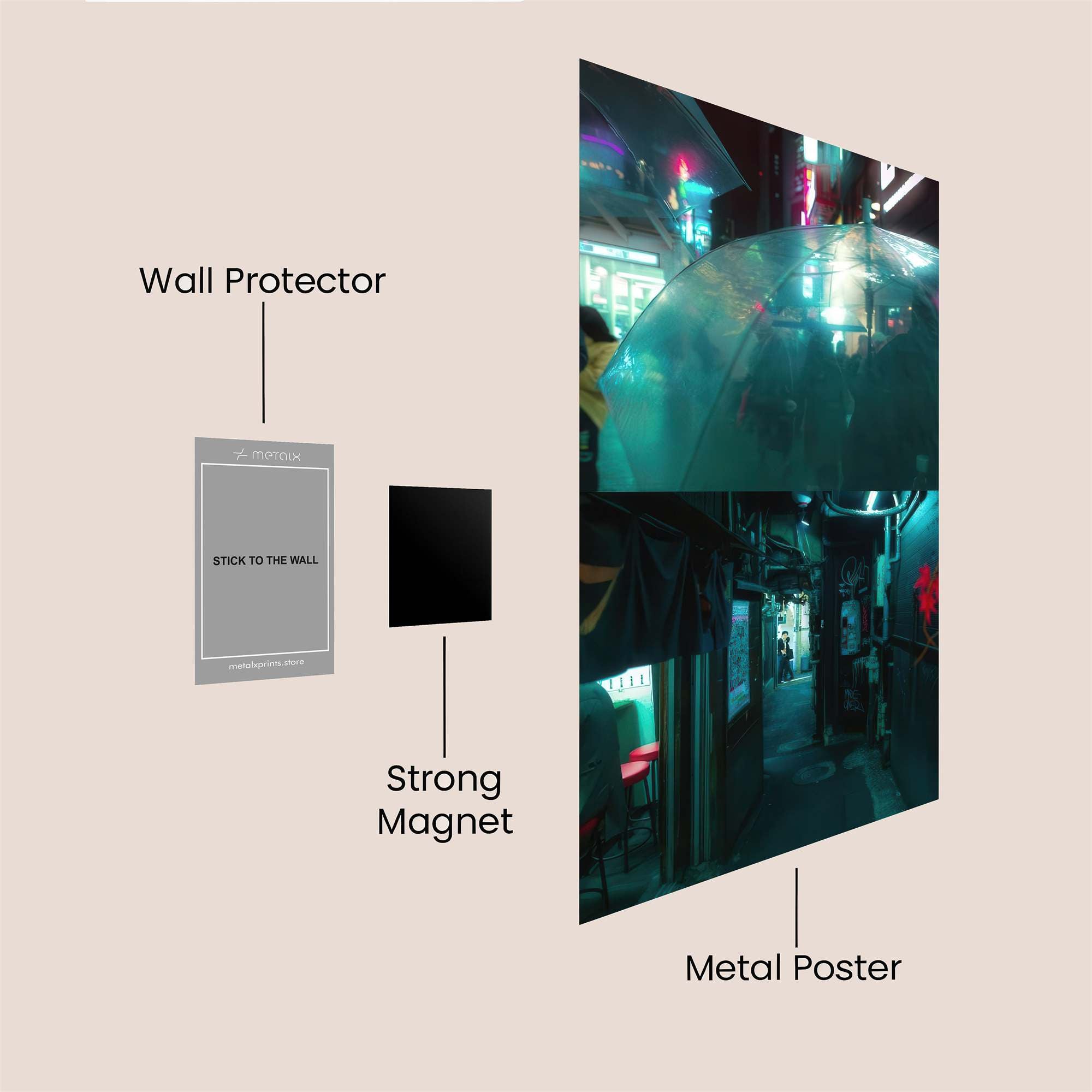 Umbrella Reverie Safe Wall Magnetic / M