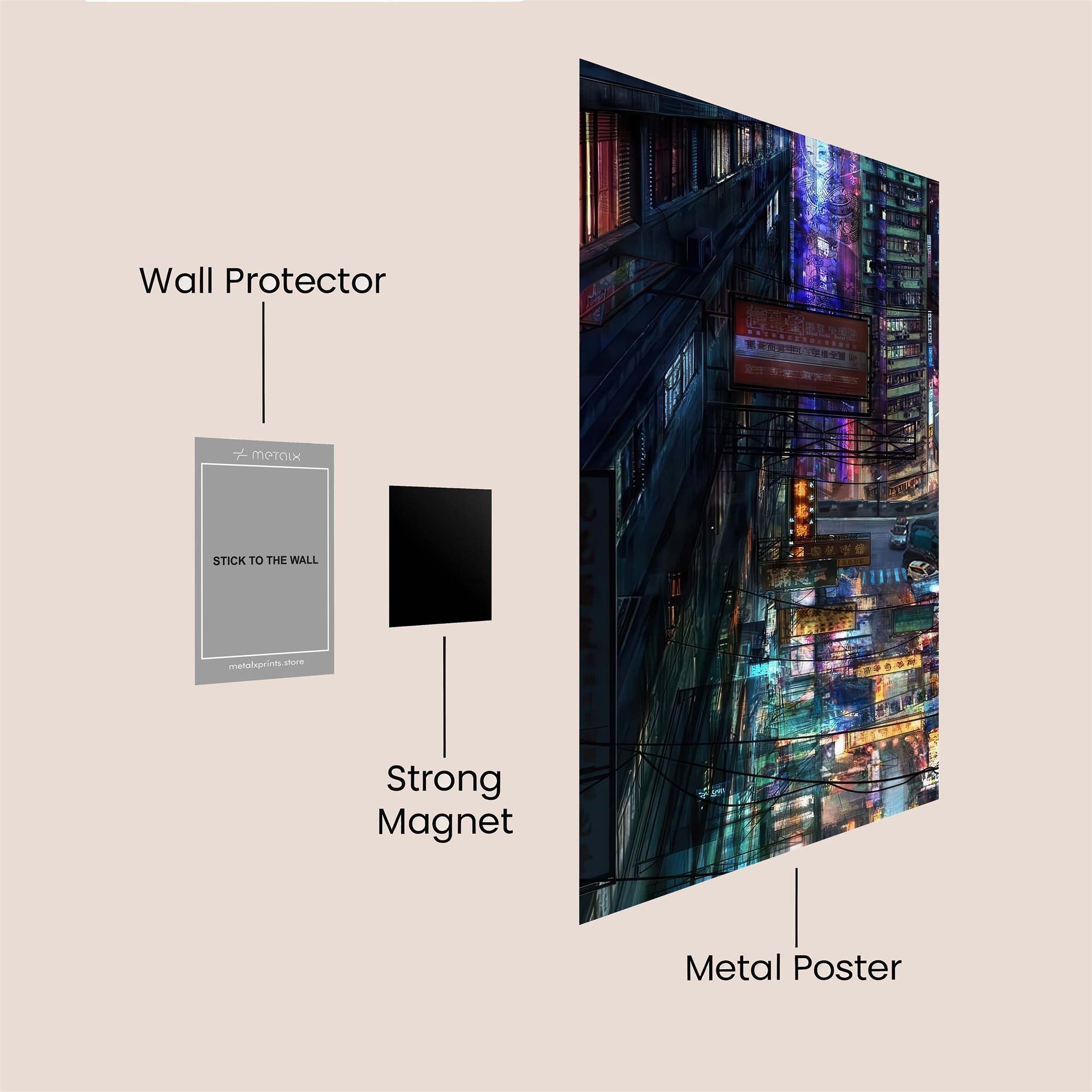 Neon Reverie Safe Wall Magnetic / M