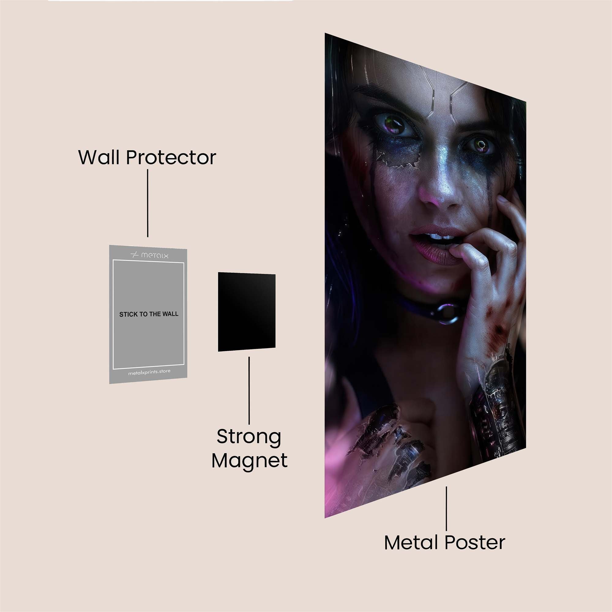 Cyber Enigma Safe Wall Magnetic / M