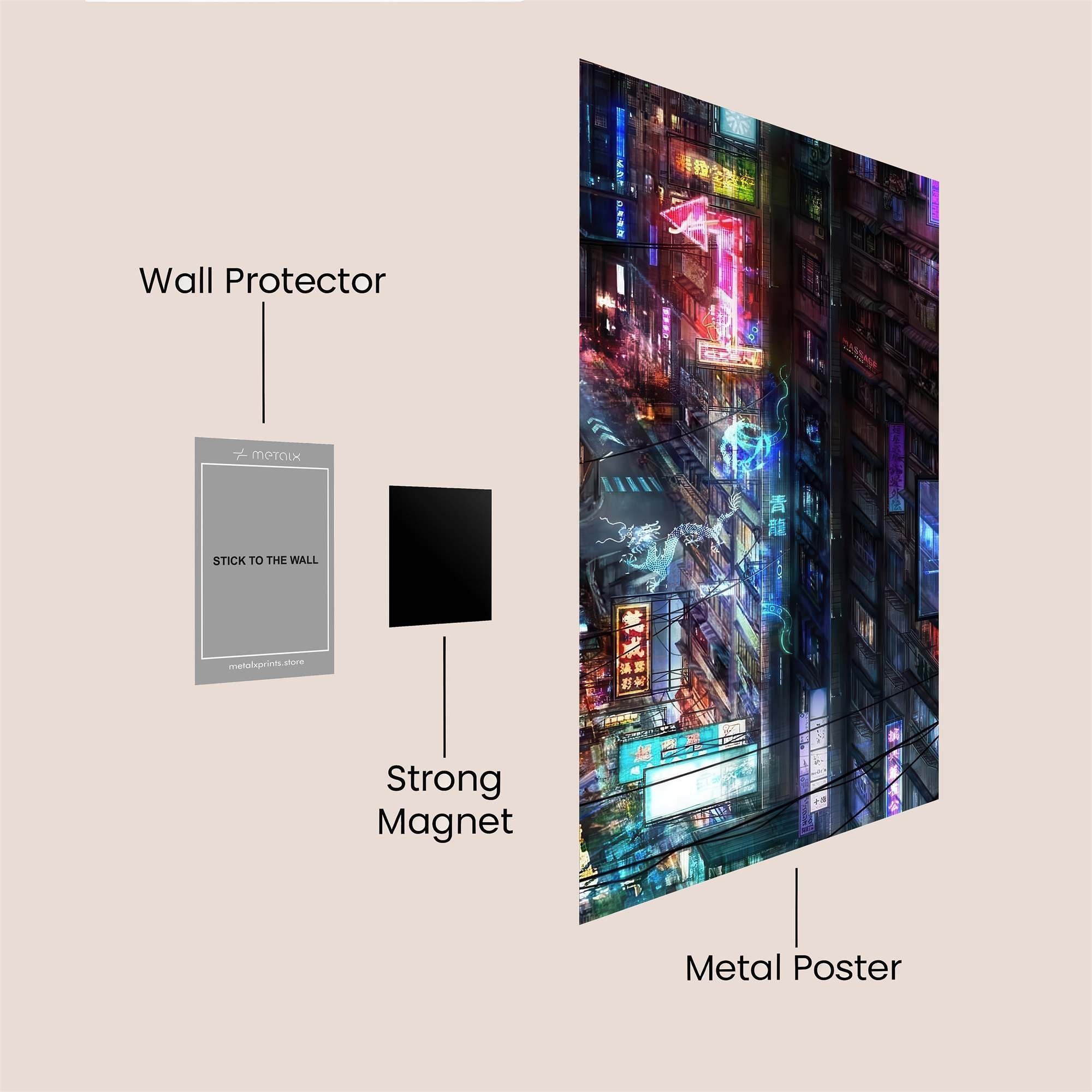 Neon Reverie Safe Wall Magnetic / M