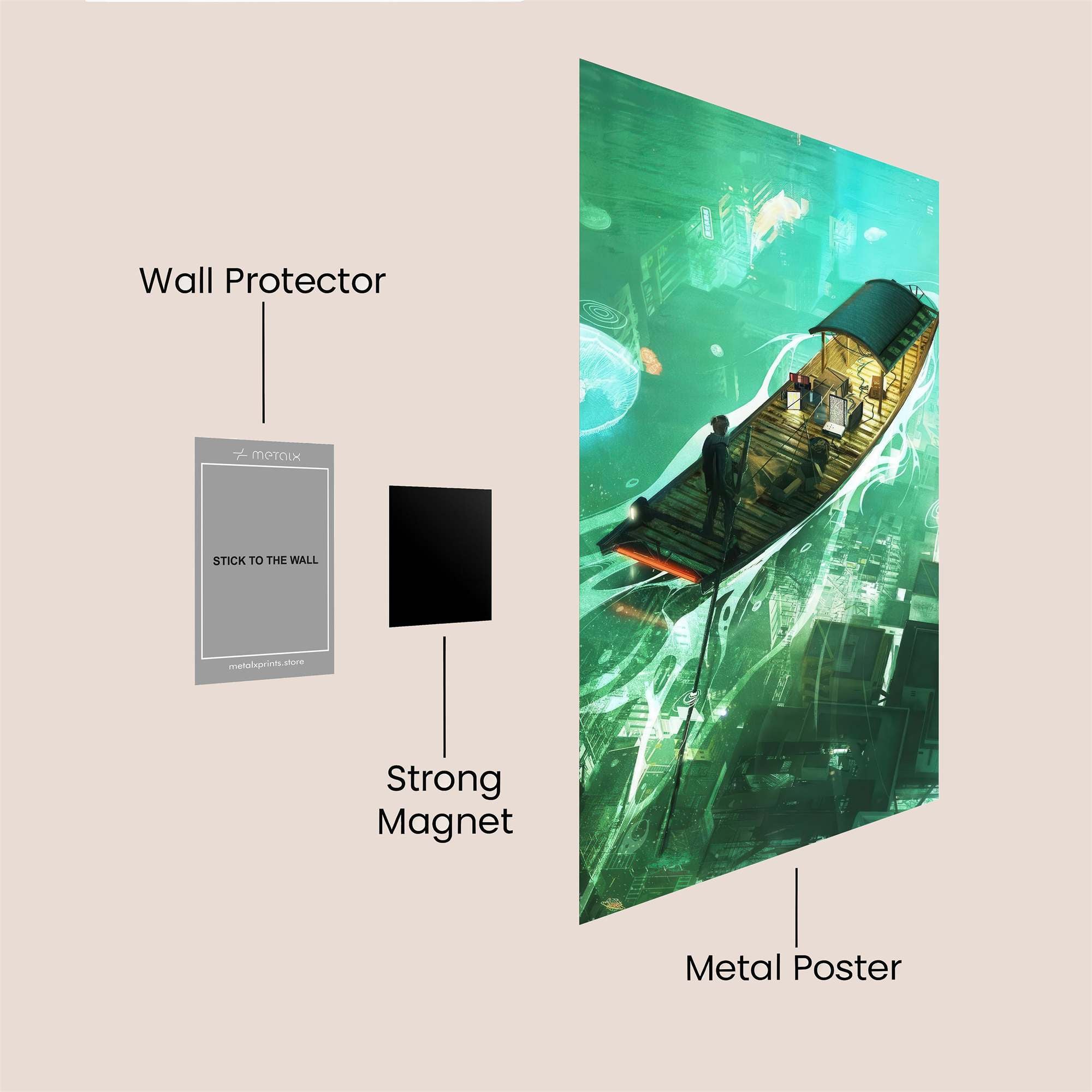 Floating Reverie Safe Wall Magnetic / M