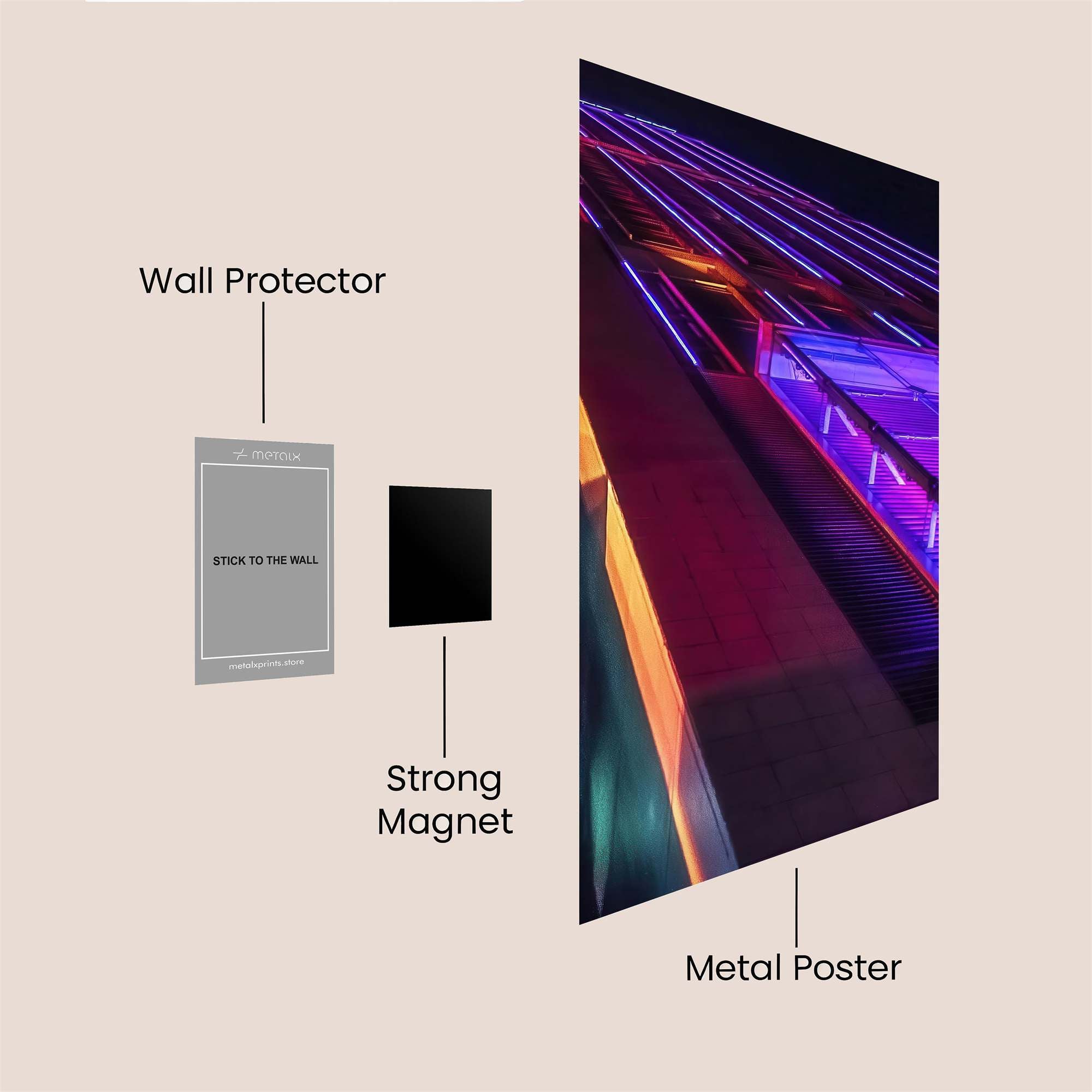 Neon Ascendancy Safe Wall Magnetic / M