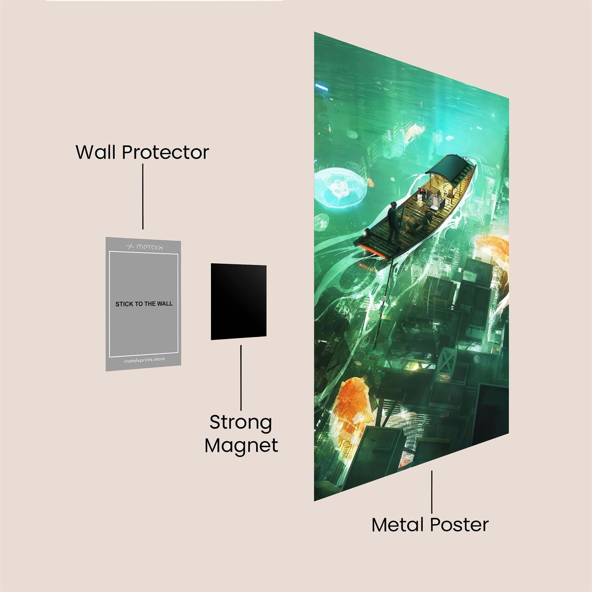 Surreal Voyage Safe Wall Magnetic / M