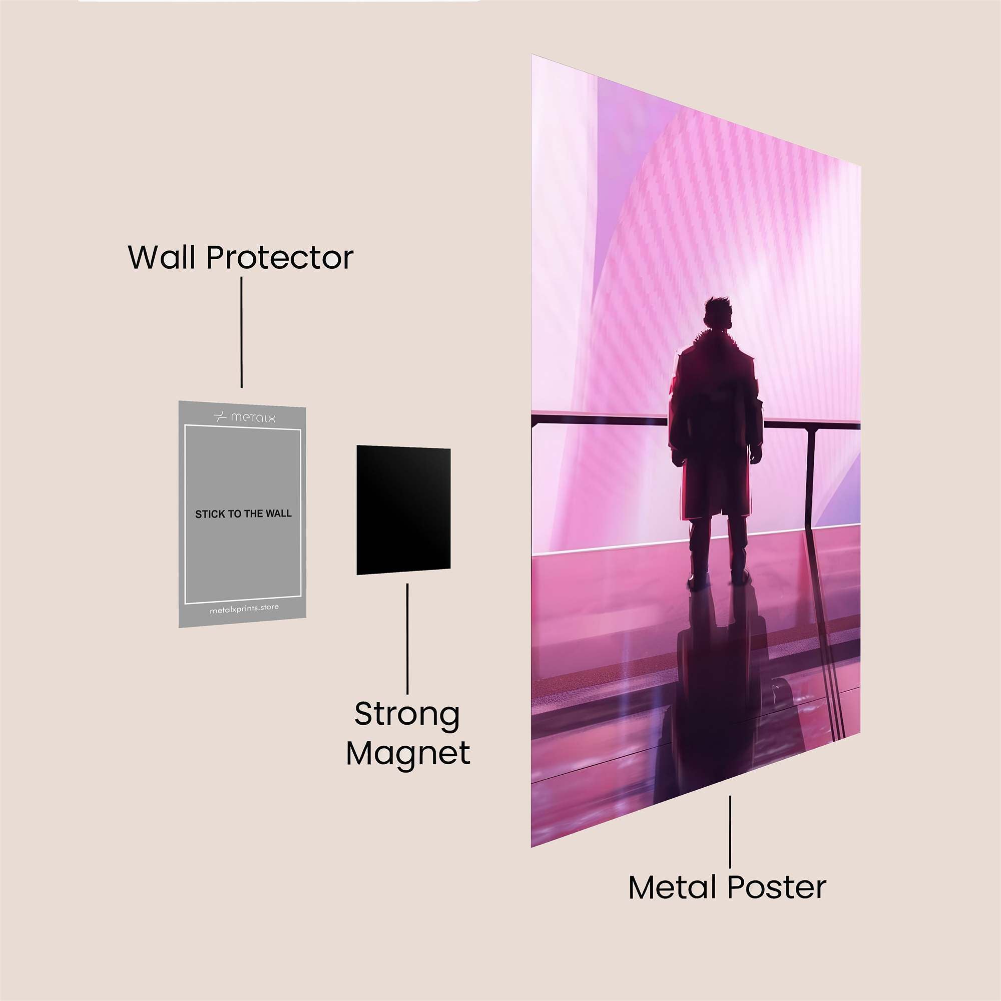 Gamer Bliss Safe Wall Magnetic / M