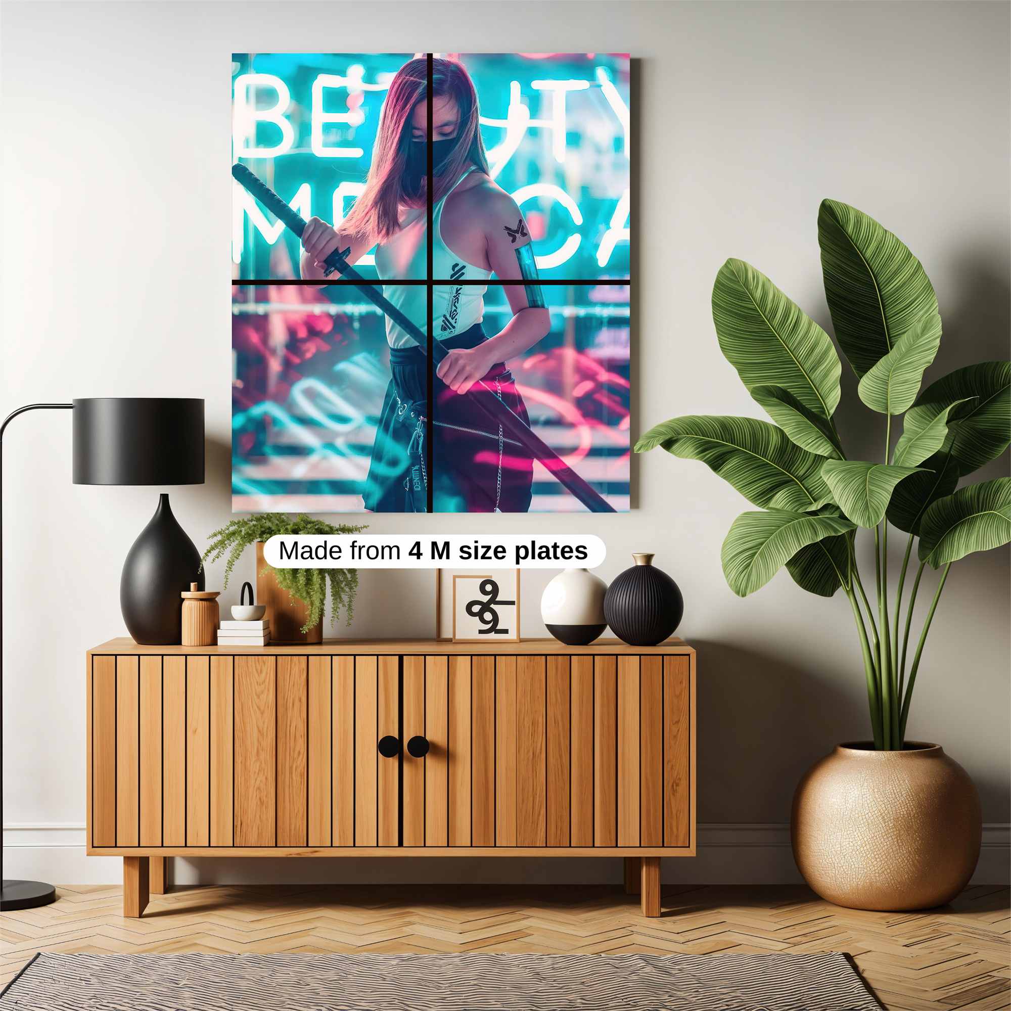 Neon Warrior Safe Wall Magnetic / M