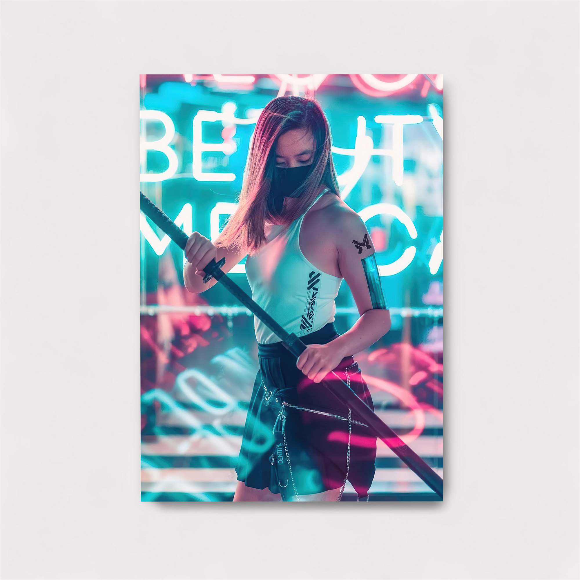 Neon Warrior Safe Wall Magnetic / M