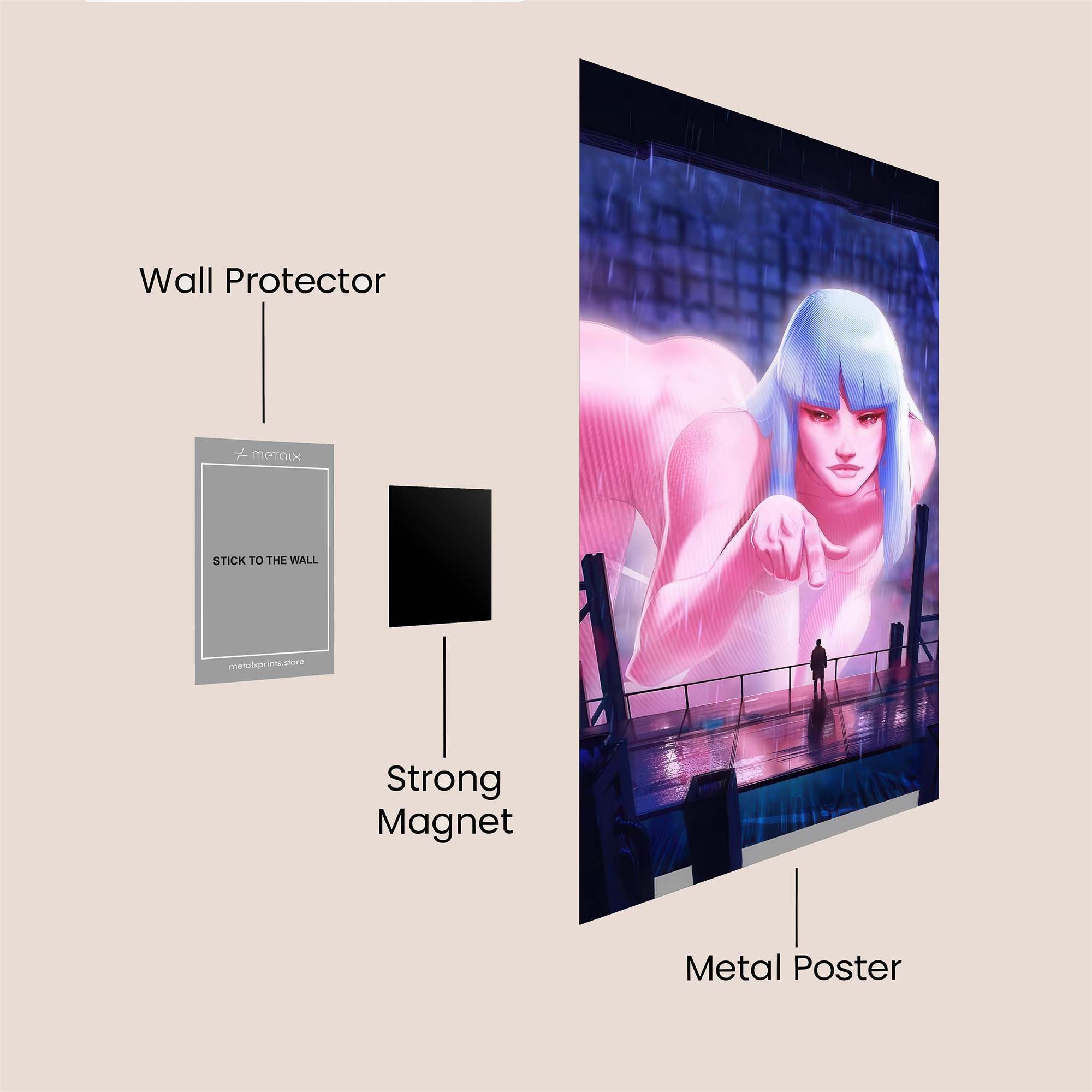 Android Serenity Safe Wall Magnetic / M