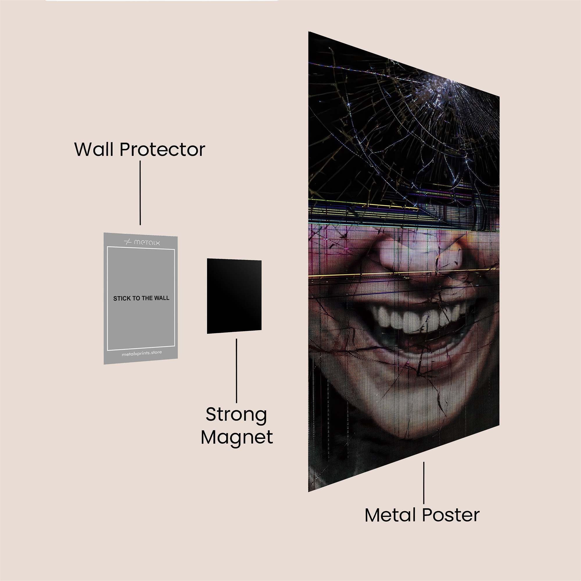 Fractured Joy Safe Wall Magnetic / M