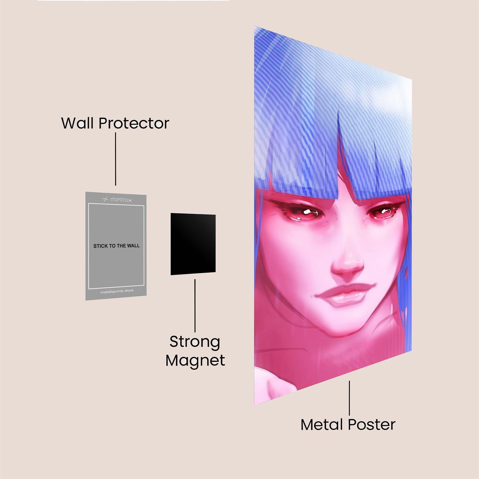 Neon Rebel Safe Wall Magnetic / M