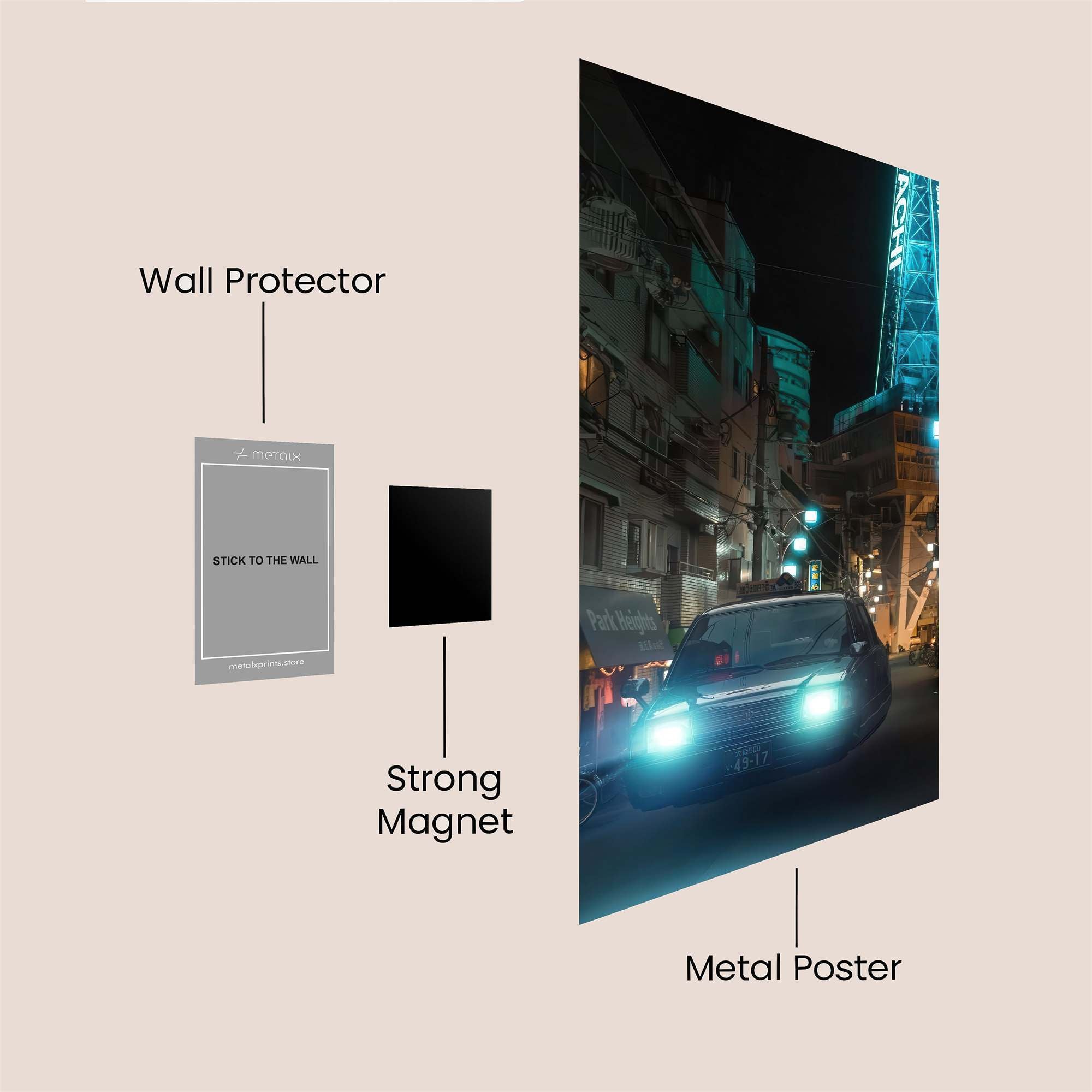 Neon Reverie Safe Wall Magnetic / M