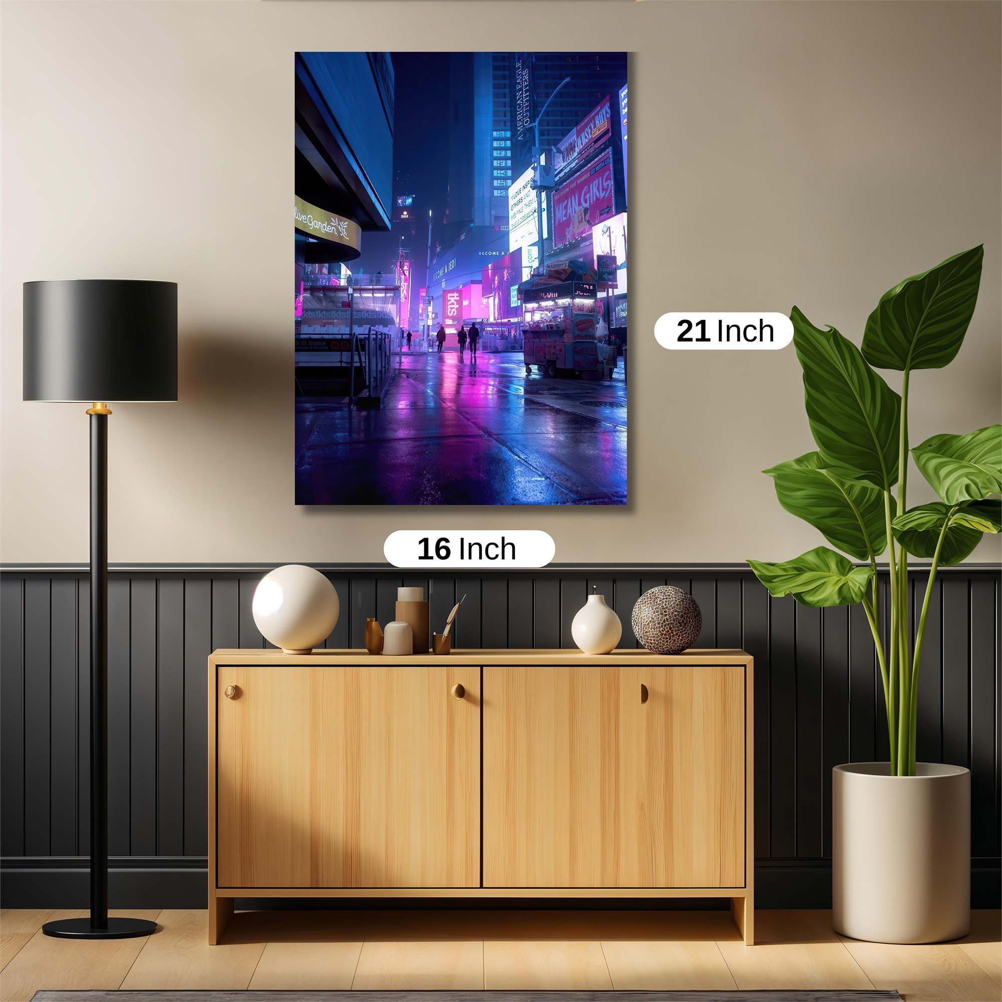 Neon Tranquility Safe Wall Magnetic / M