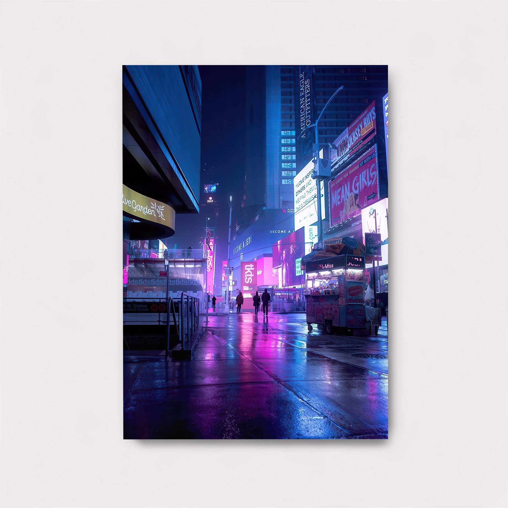 Neon Tranquility Safe Wall Magnetic / M