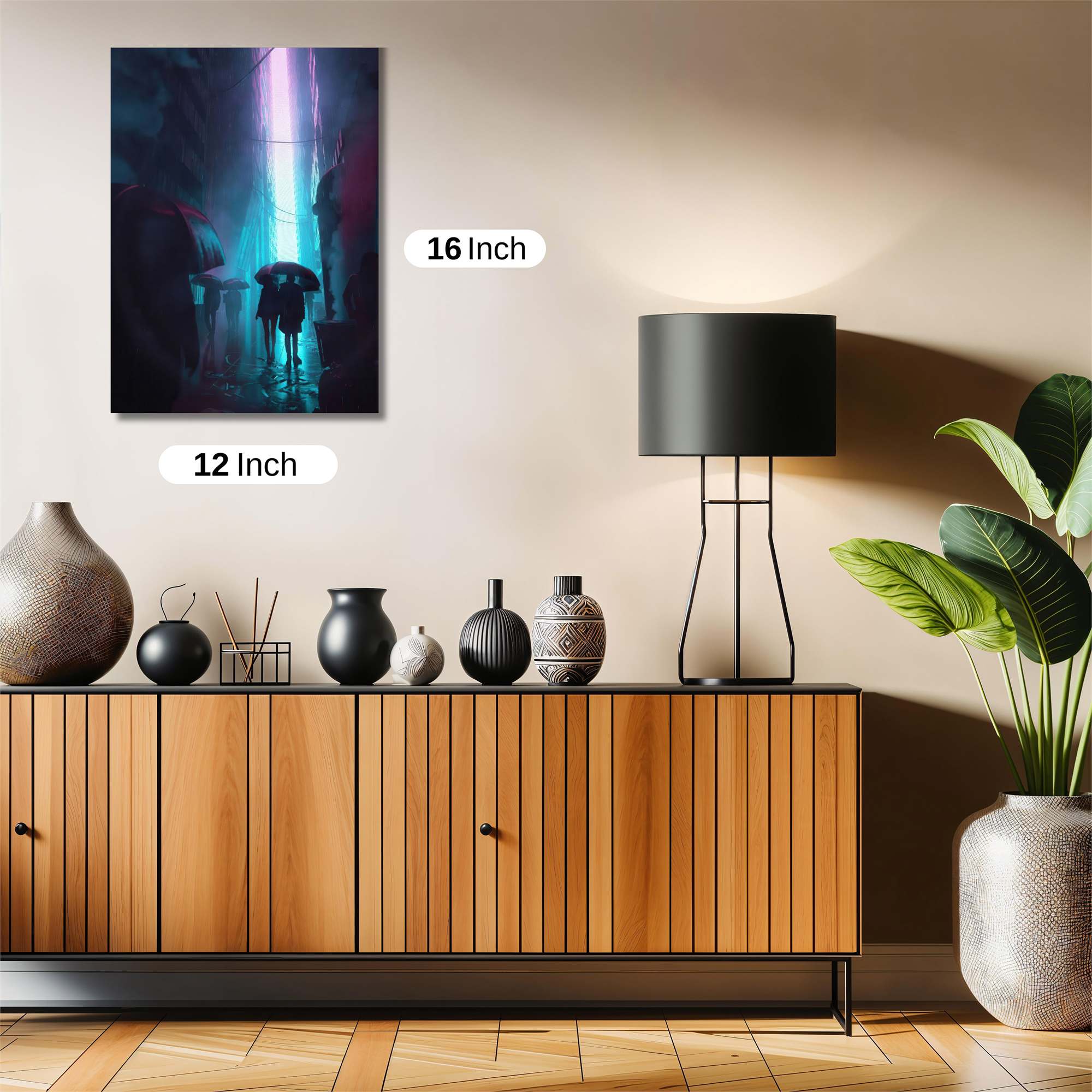 Neon Shadows Safe Wall Magnetic / M