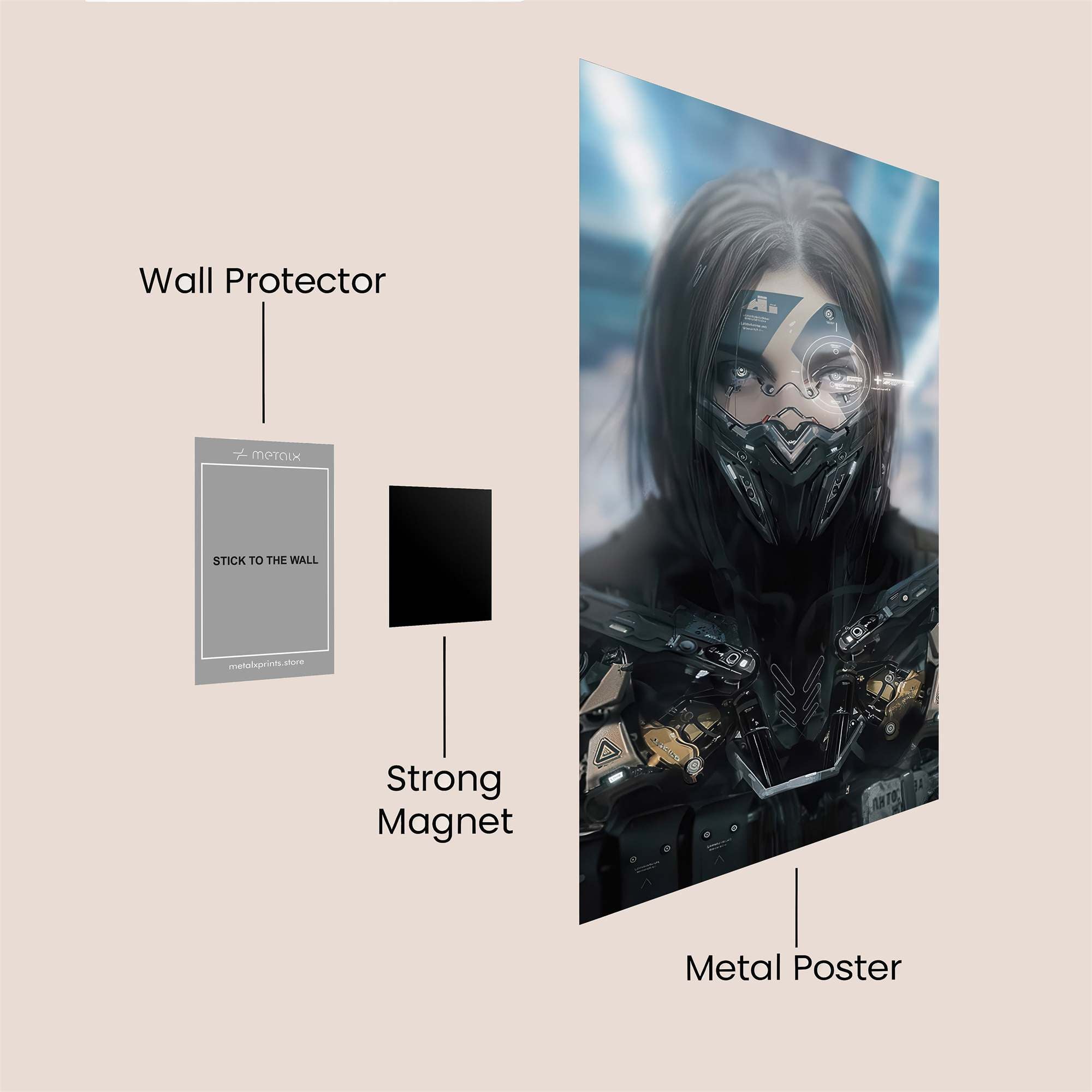 Cyber Enigma Safe Wall Magnetic / M