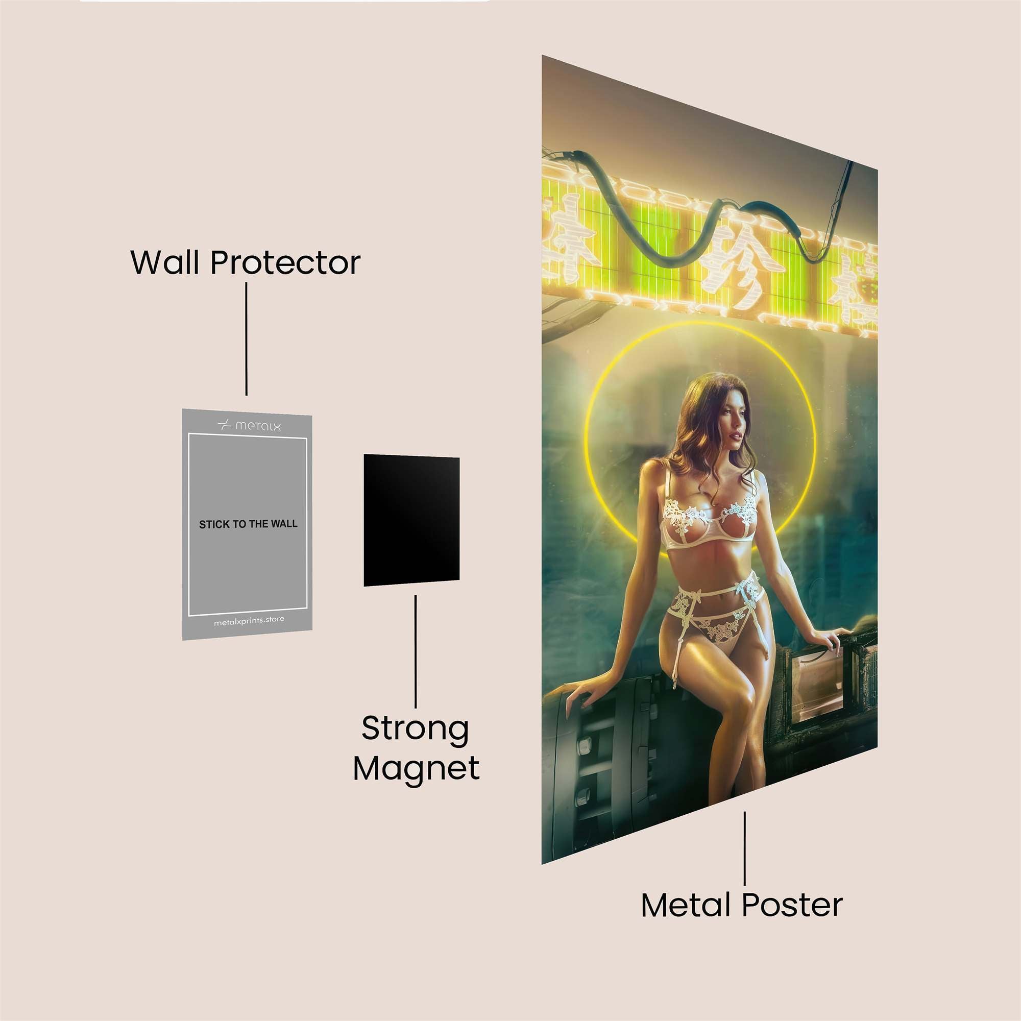 Neon Reverie Safe Wall Magnetic / M