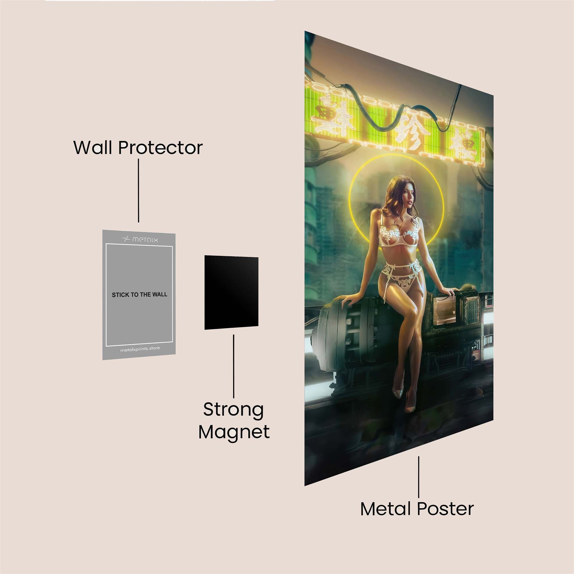 Cyber Mystique Safe Wall Magnetic / M