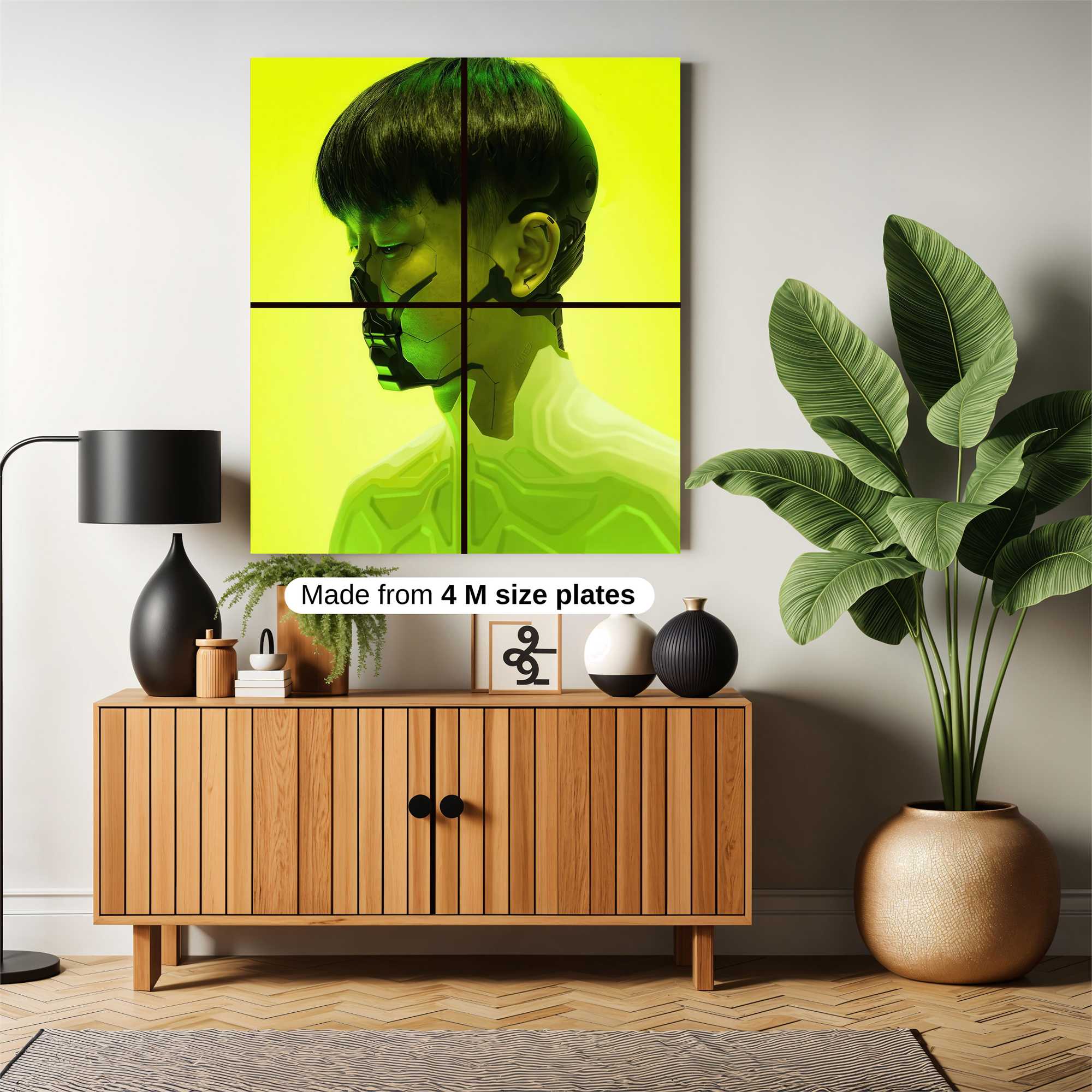 Cyborg Contemplation Safe Wall Magnetic / M