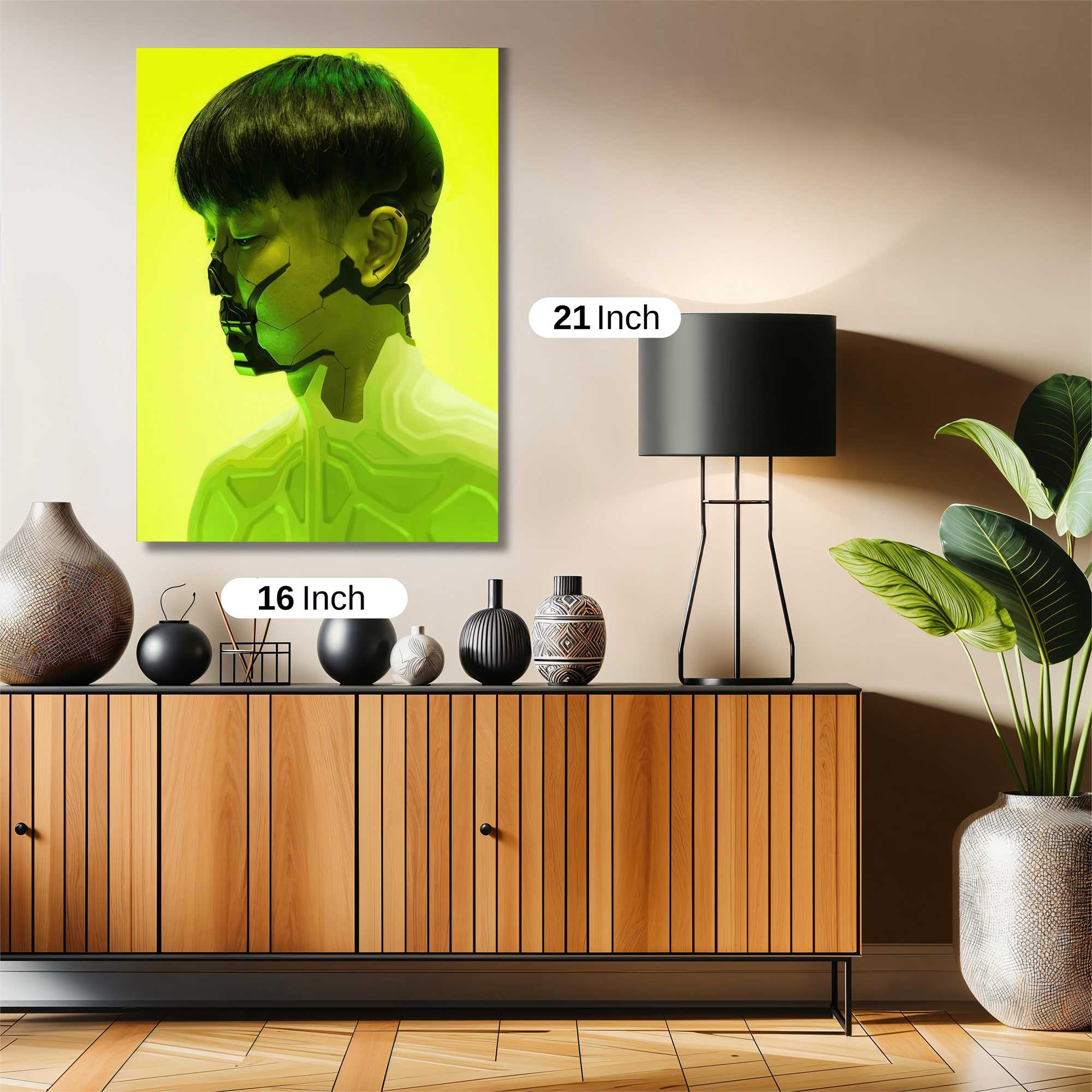 Cyborg Contemplation Safe Wall Magnetic / M