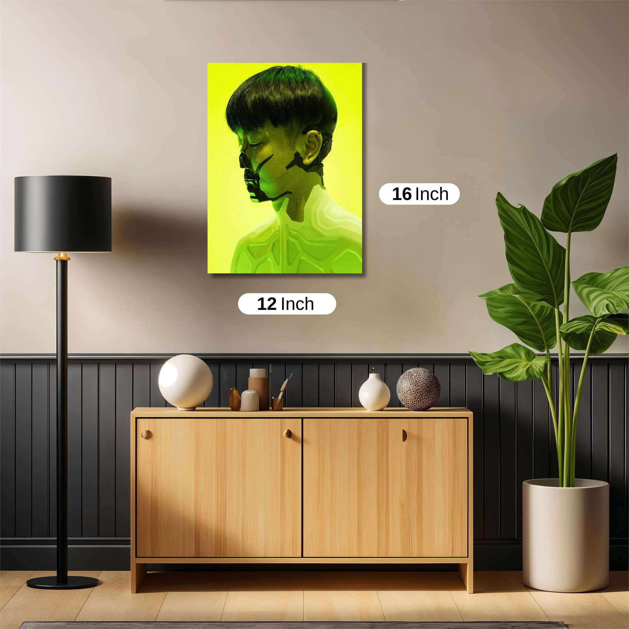 Cyborg Contemplation Safe Wall Magnetic / M