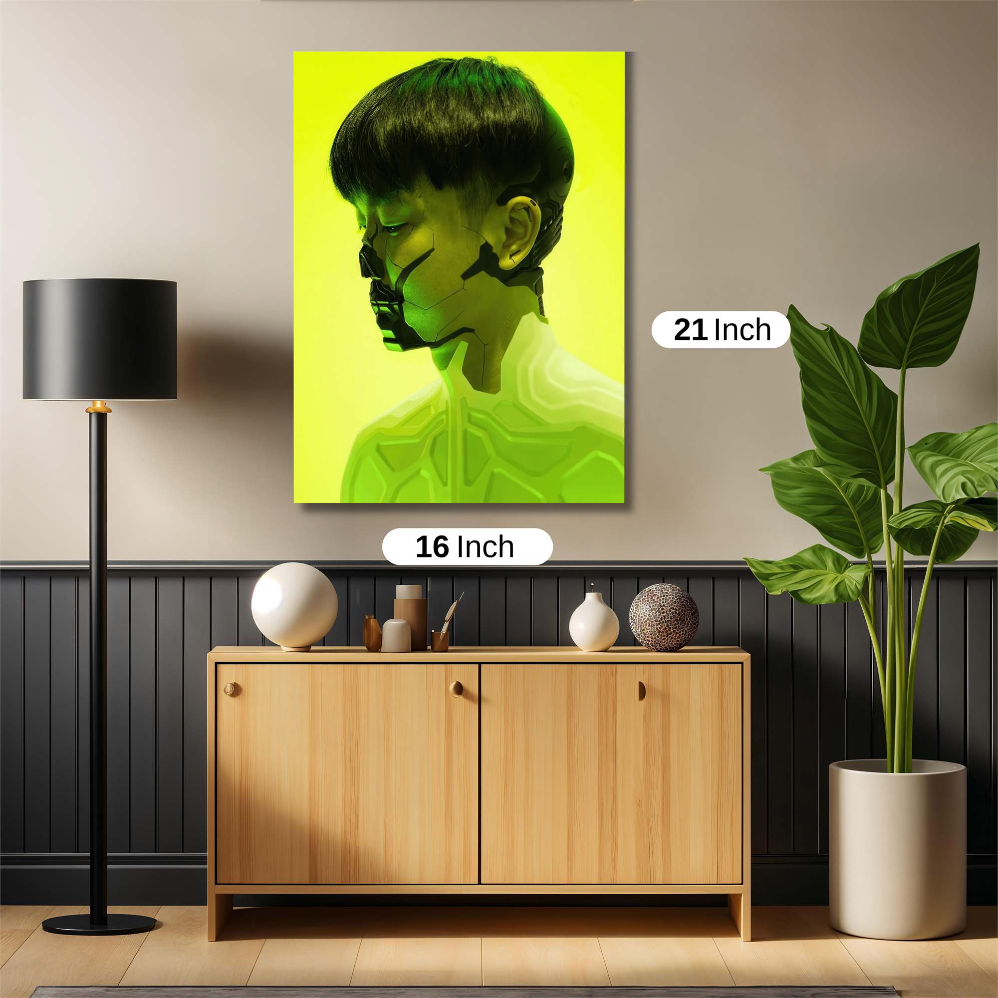 Cyborg Contemplation Safe Wall Magnetic / M