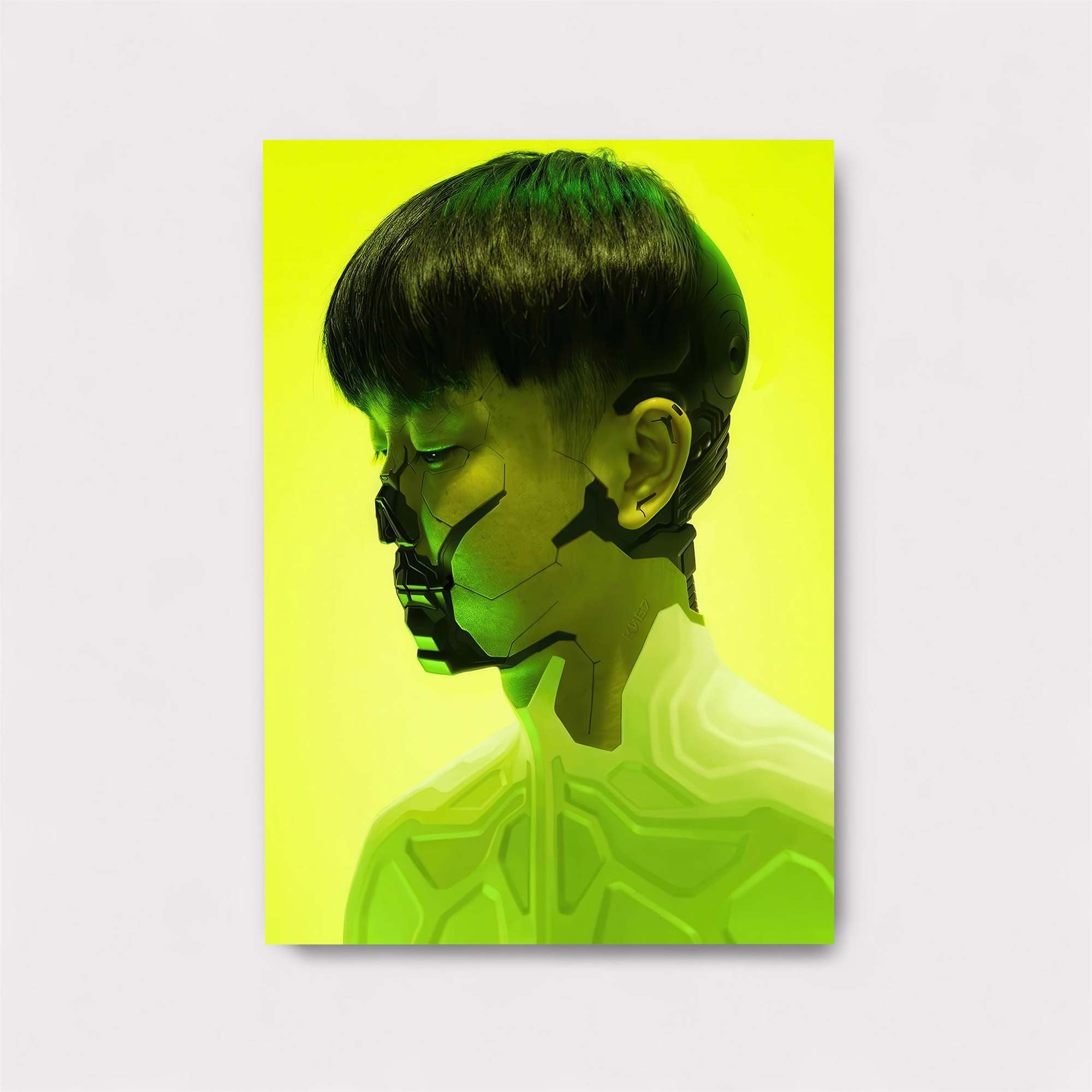 Cyborg Contemplation Safe Wall Magnetic / M