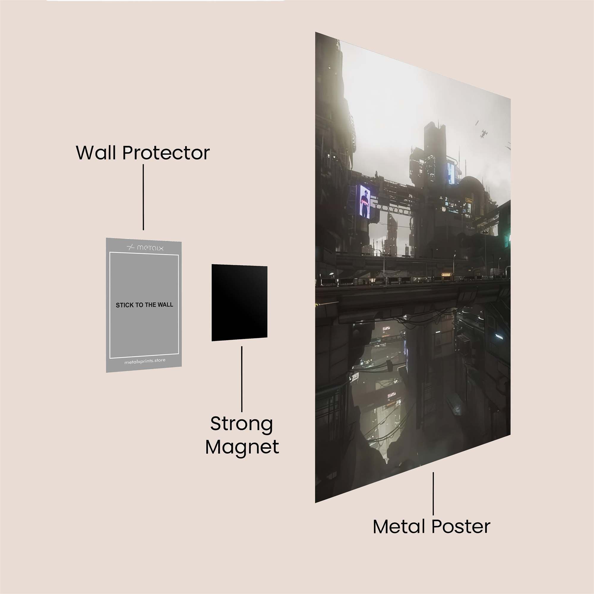 Neon Abyss Safe Wall Magnetic / M