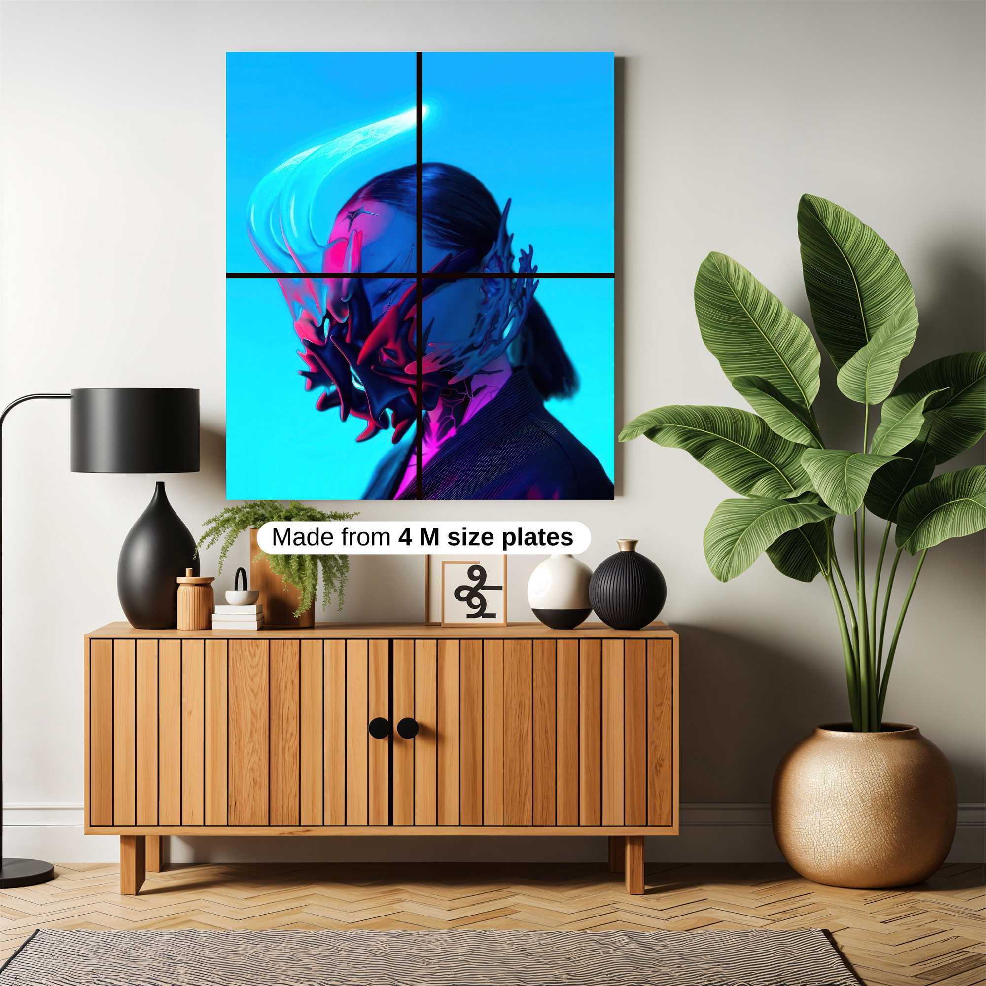 Futuristic Enigma Safe Wall Magnetic / M