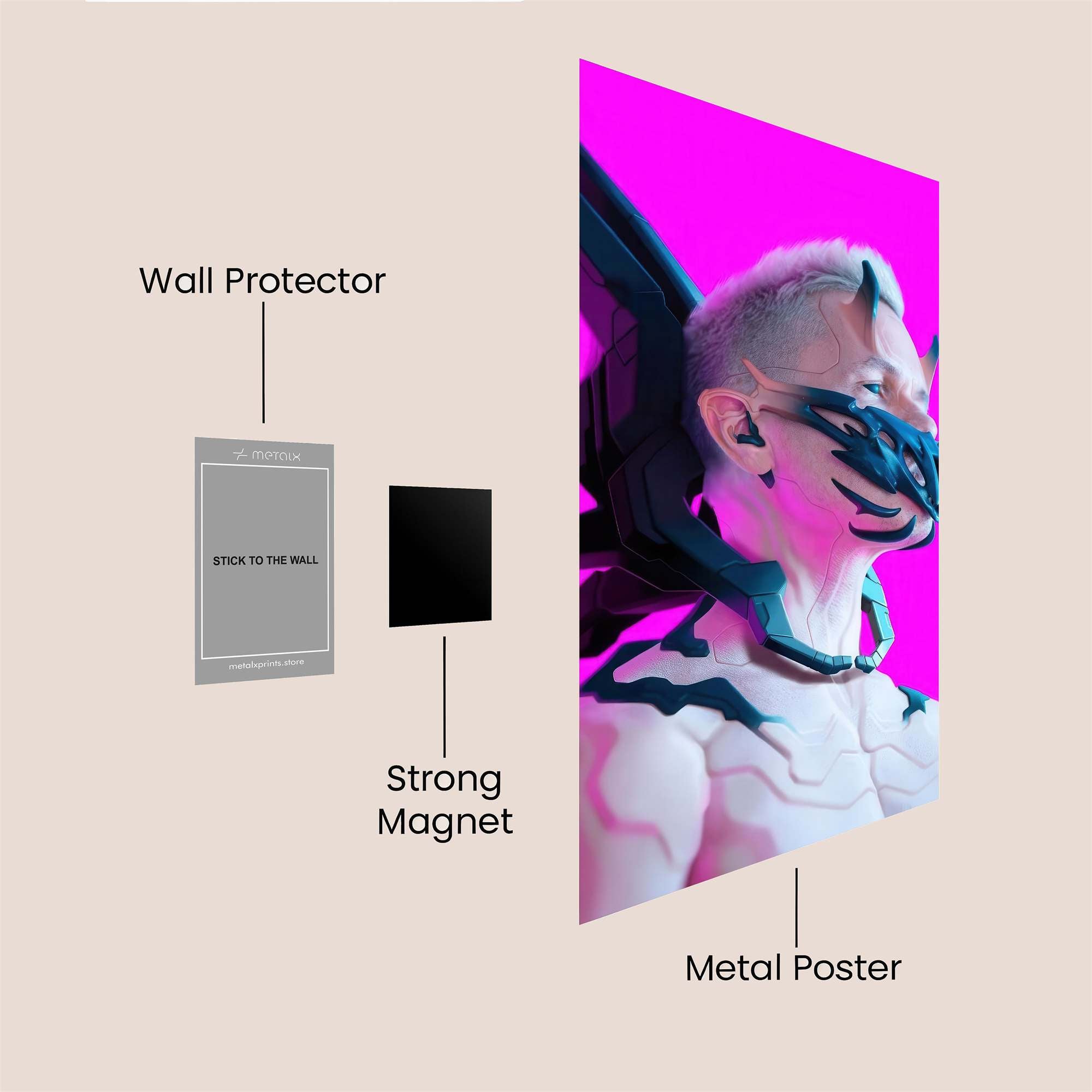 Cybernetic Vortex Safe Wall Magnetic / M