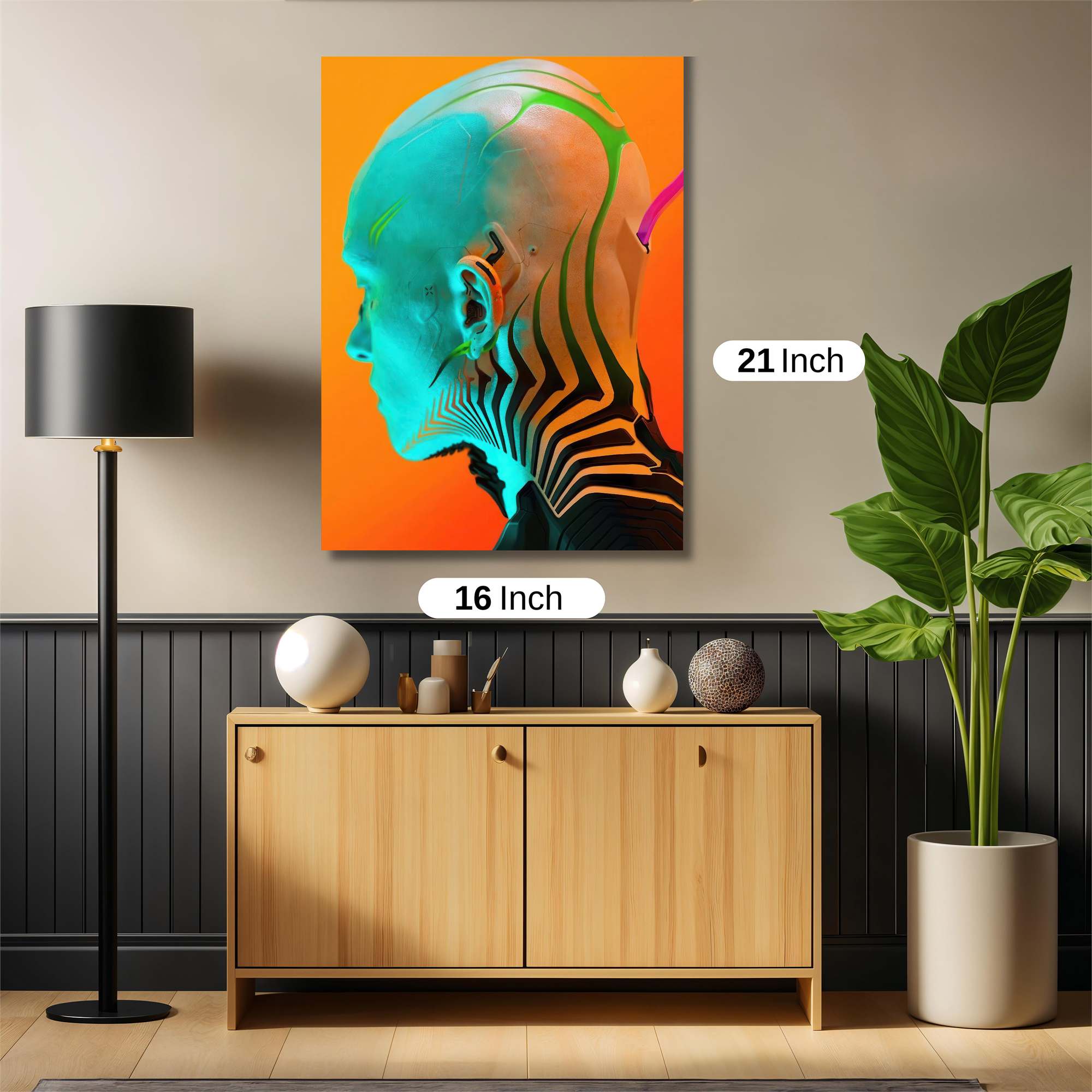 Neon Introspection Safe Wall Magnetic / M