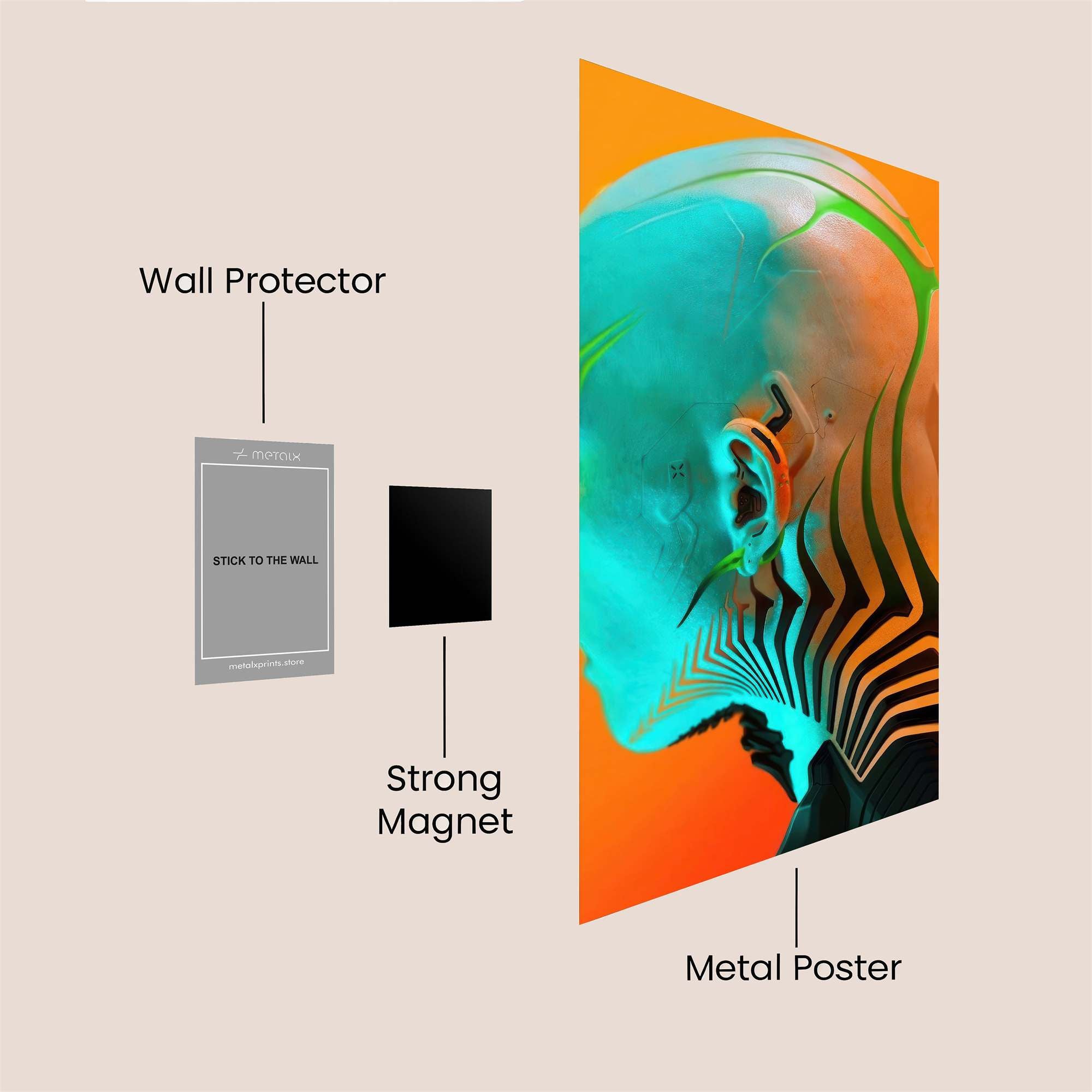 Neon Introspection Safe Wall Magnetic / M