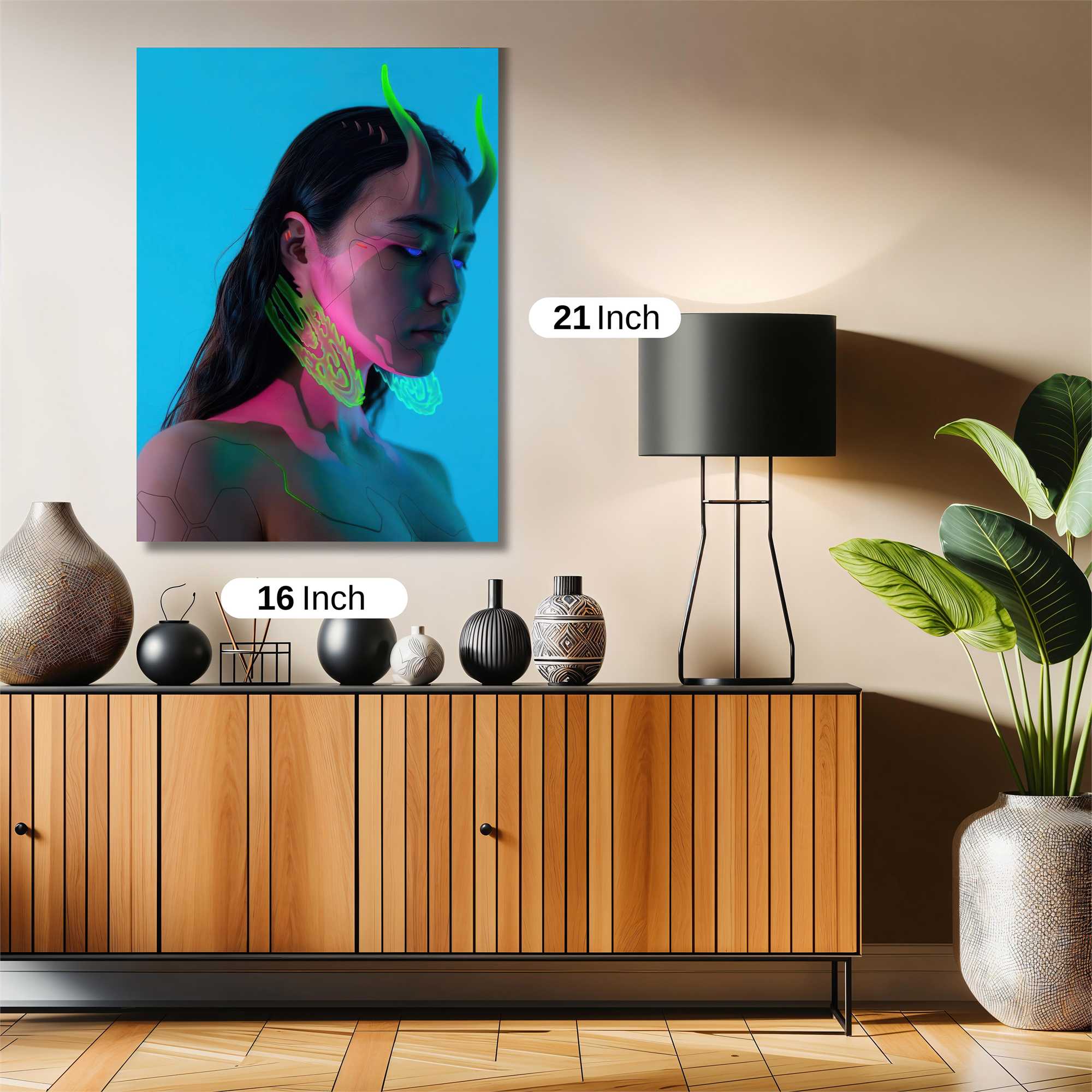 Neon Dreamscape Safe Wall Magnetic / M