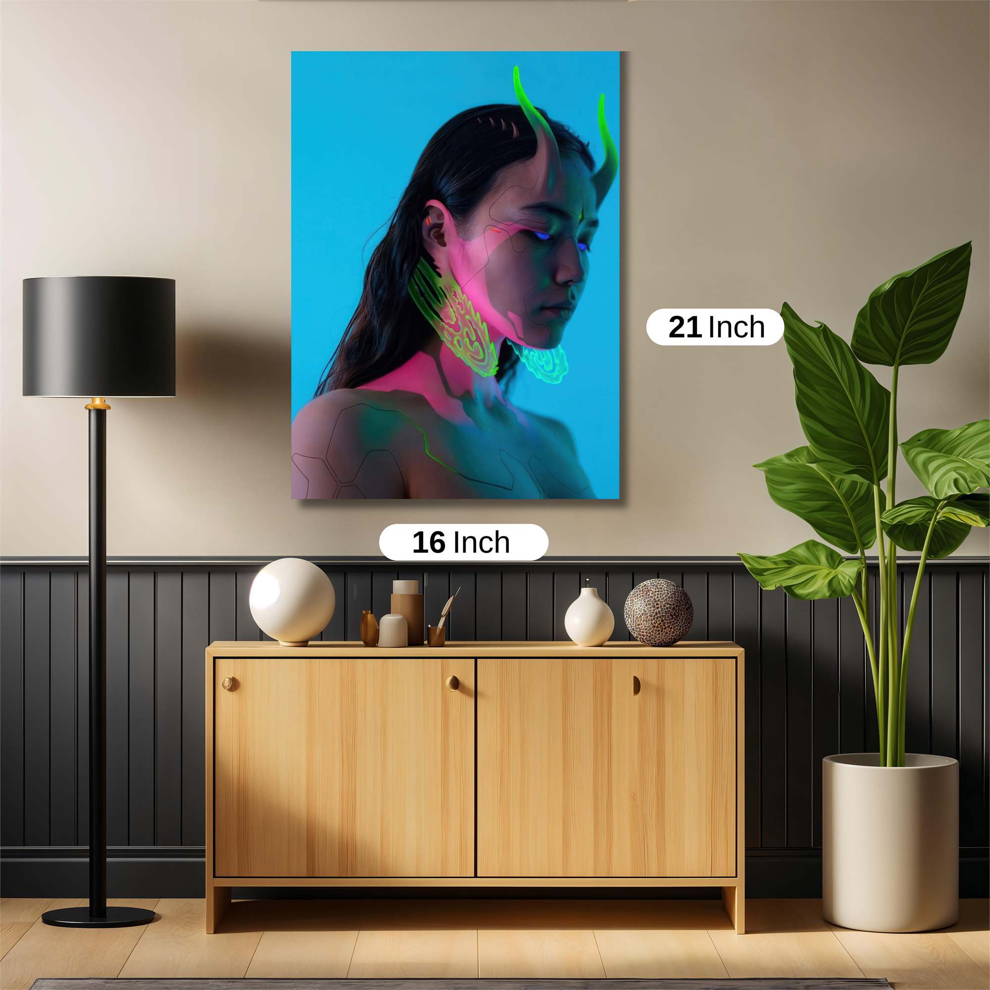 Neon Dreamscape Safe Wall Magnetic / M