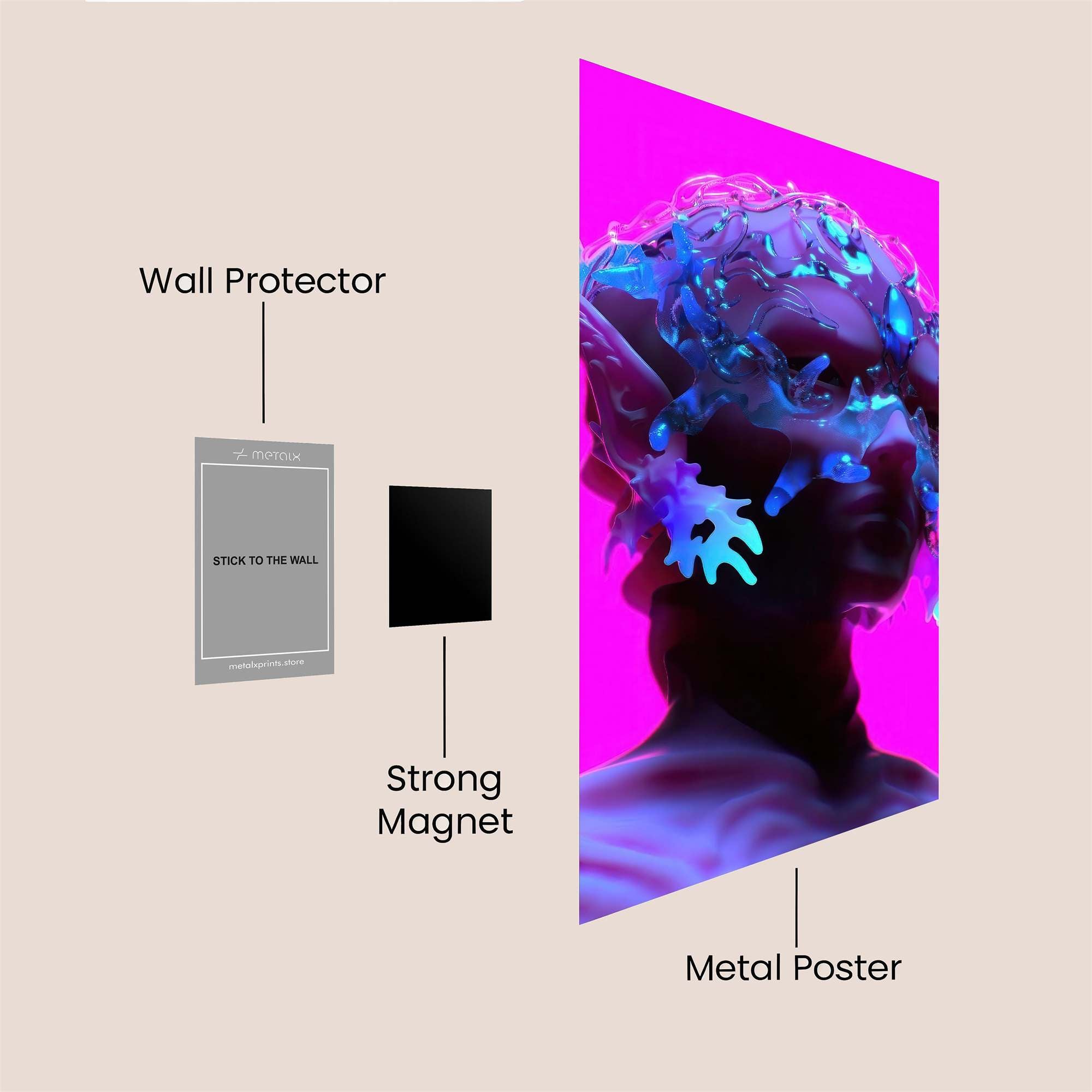 Neon Enigma Safe Wall Magnetic / M