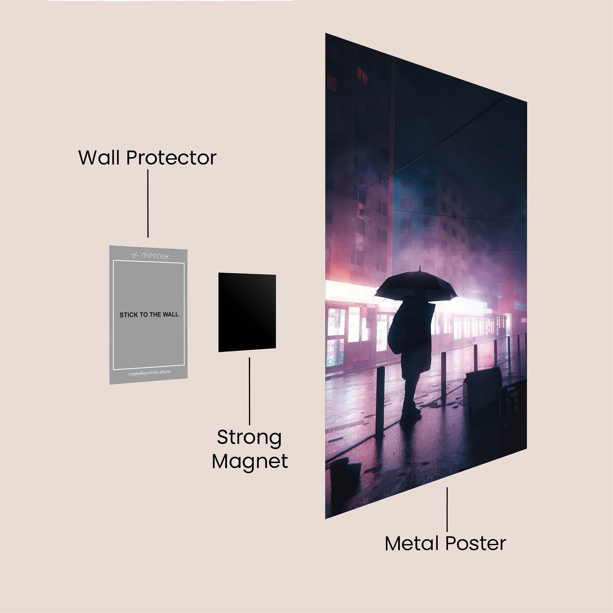 Umbrella Reverie Safe Wall Magnetic / M