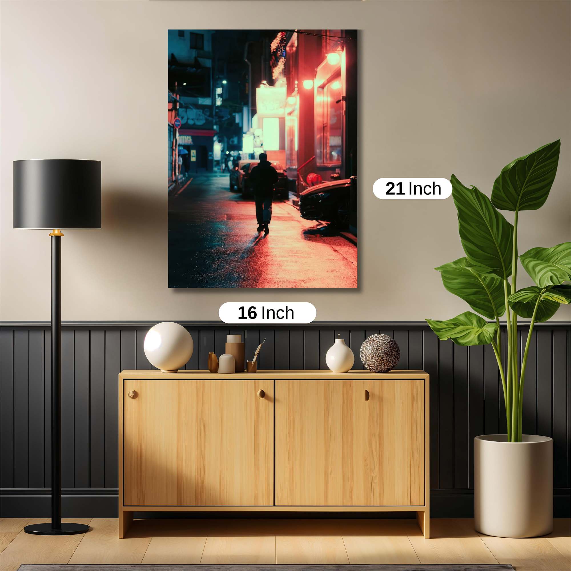 Neon Solitude Safe Wall Magnetic / M