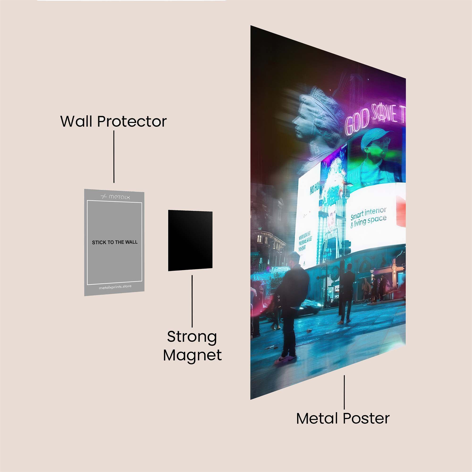 Sunset Serenity Safe Wall Magnetic / M
