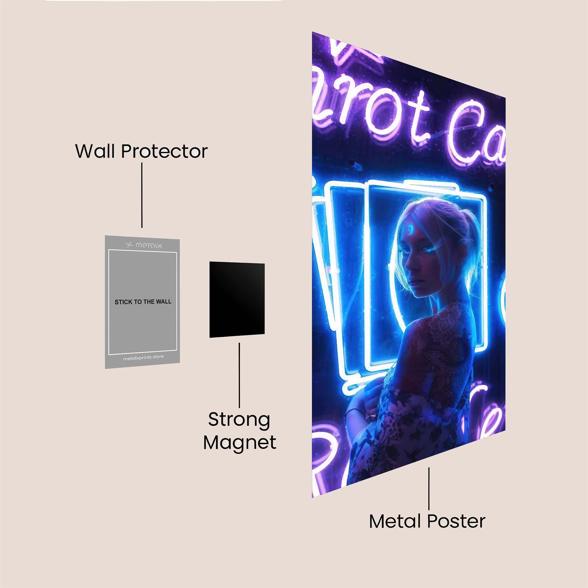 Neon Enigma Safe Wall Magnetic / M