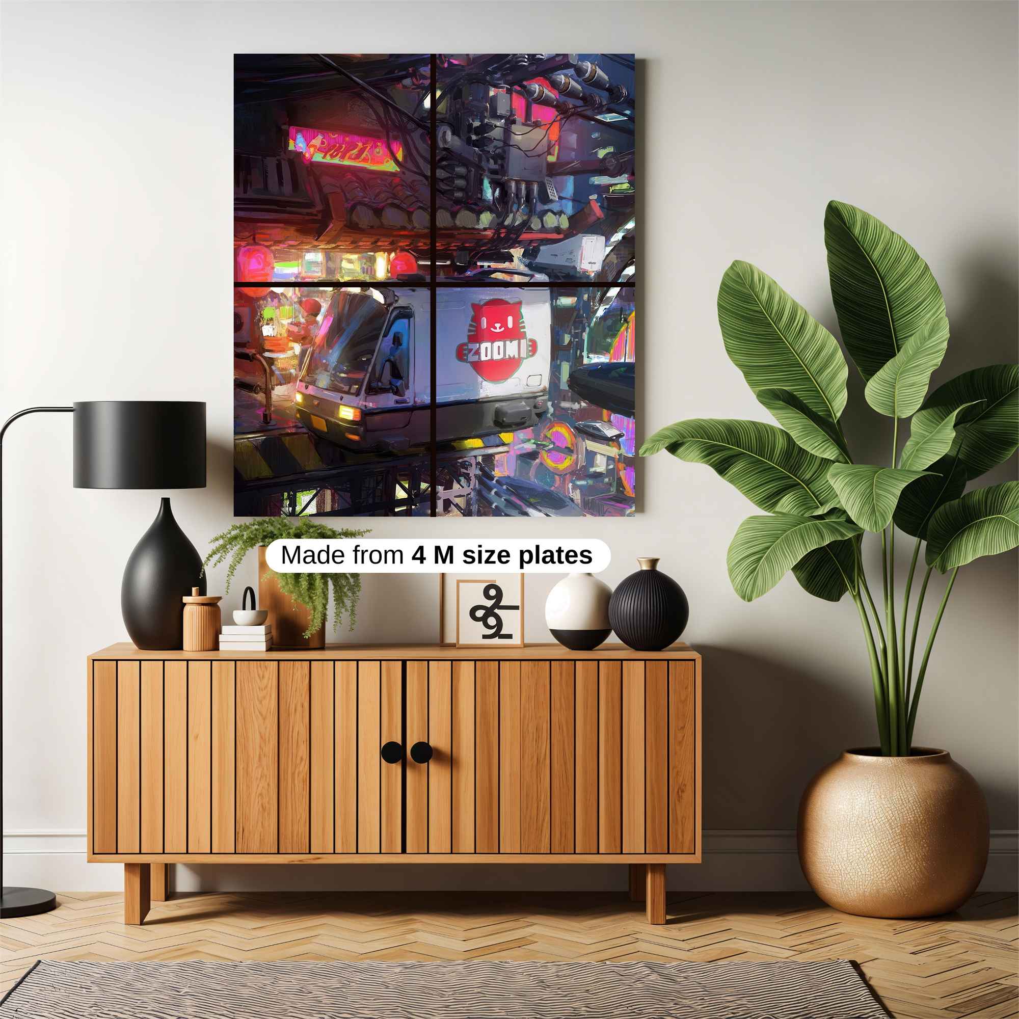 Futuristic Zoomie Safe Wall Magnetic / M