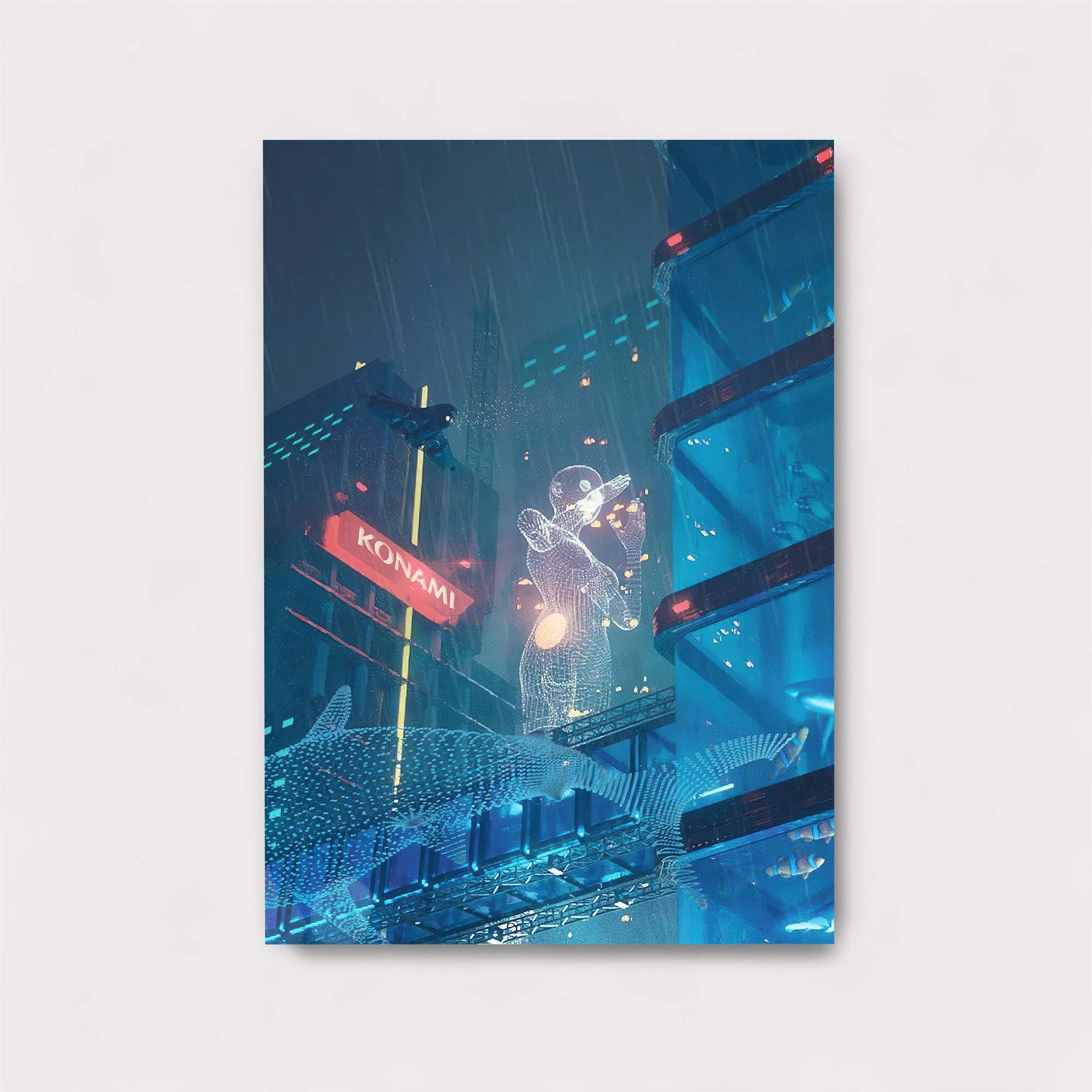 Neon Dreamscape Safe Wall Magnetic / M