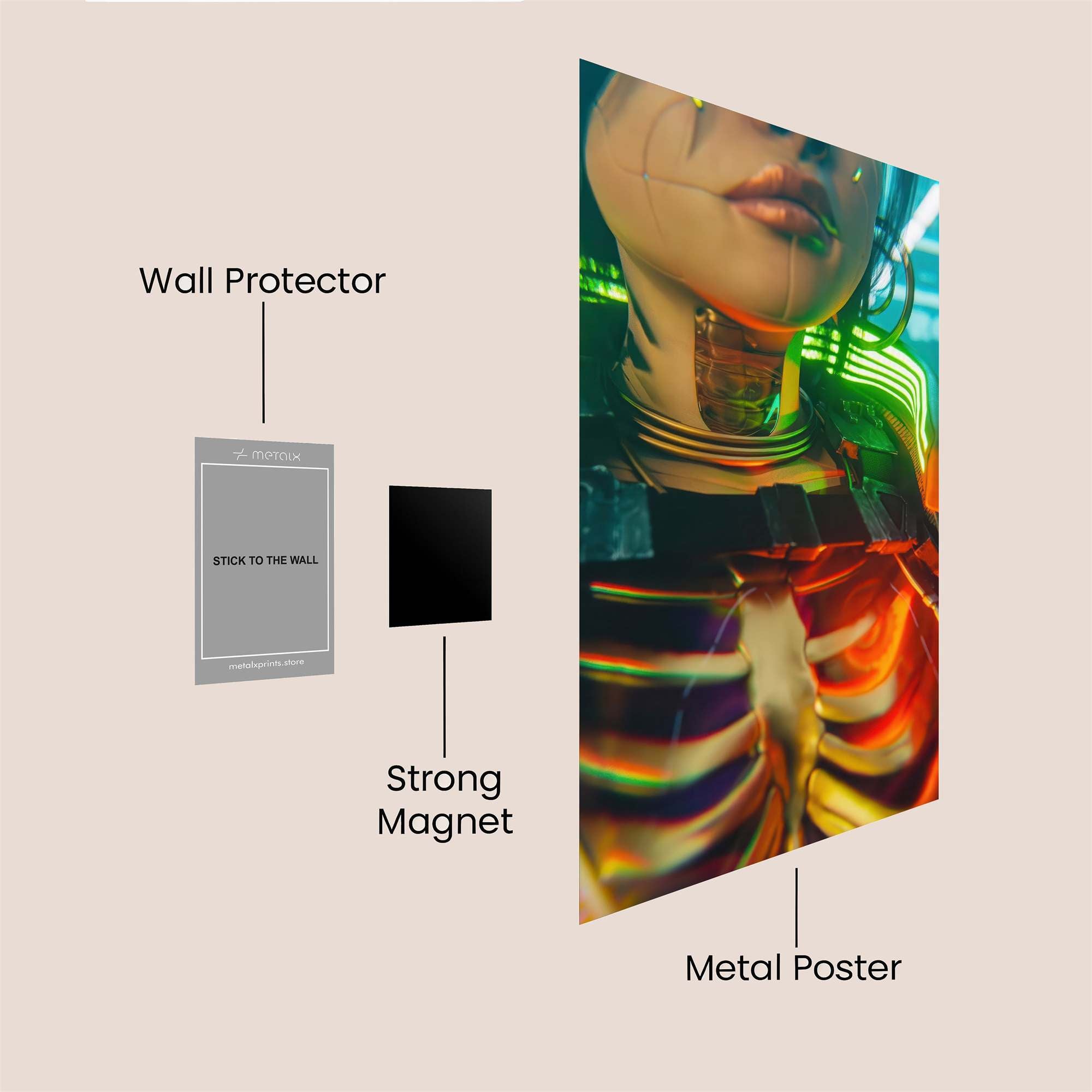 Neon Dream Safe Wall Magnetic / M