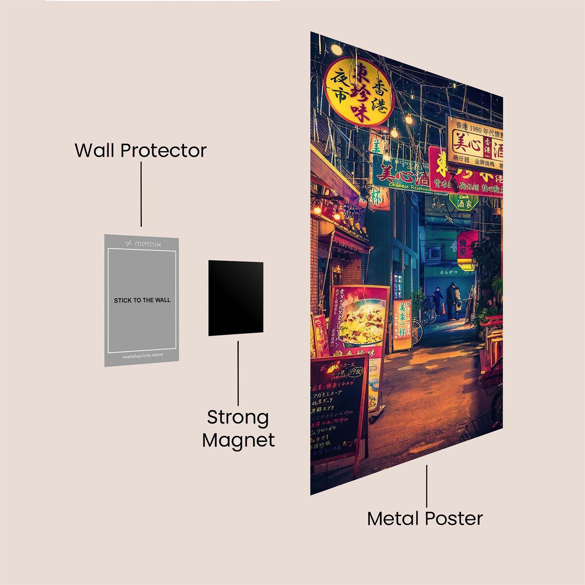 Neon Serenity Safe Wall Magnetic / M