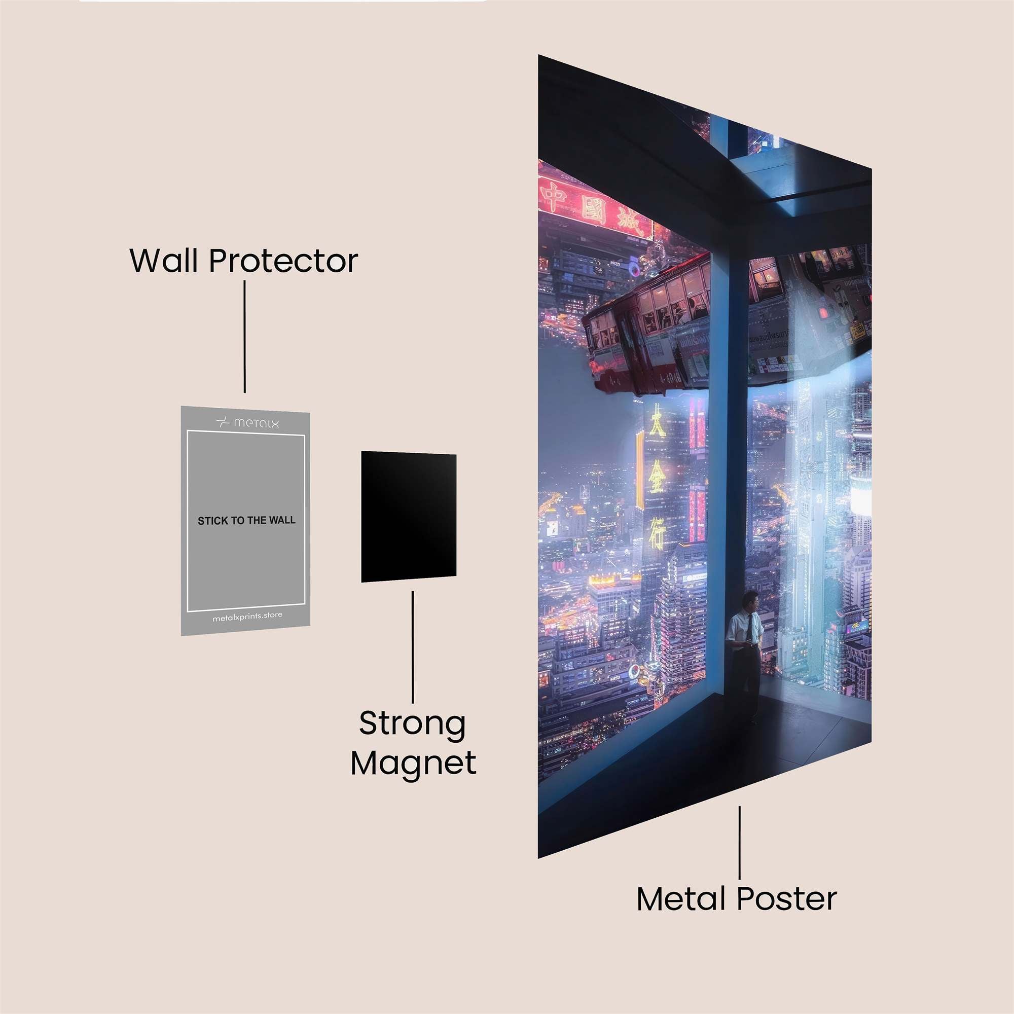 Neon Reverie Safe Wall Magnetic / M