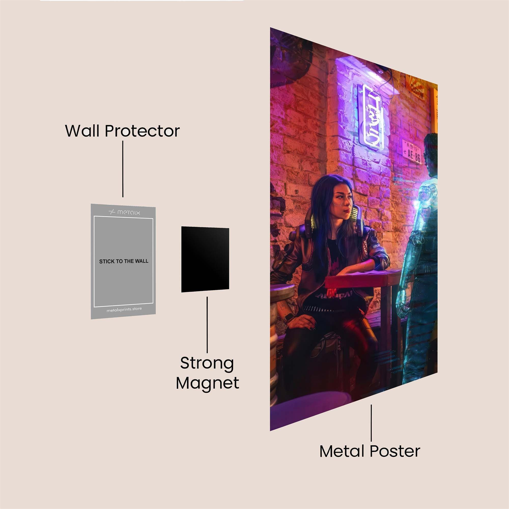 Cyberpunk Encounter Safe Wall Magnetic / M