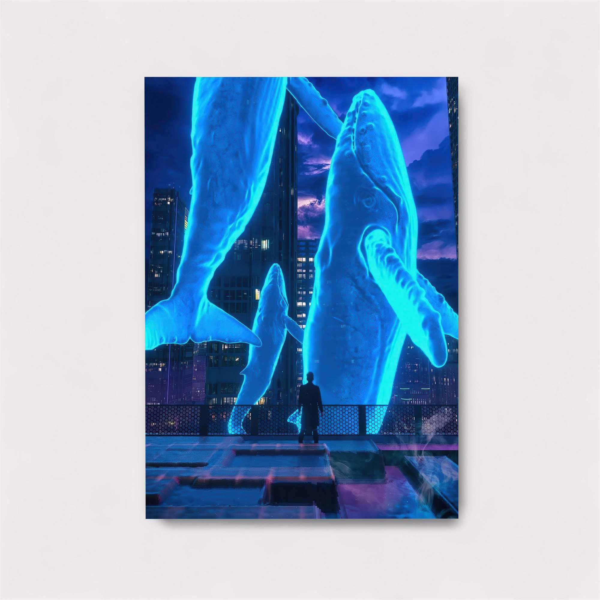 Cyber Whalescape Safe Wall Magnetic / M