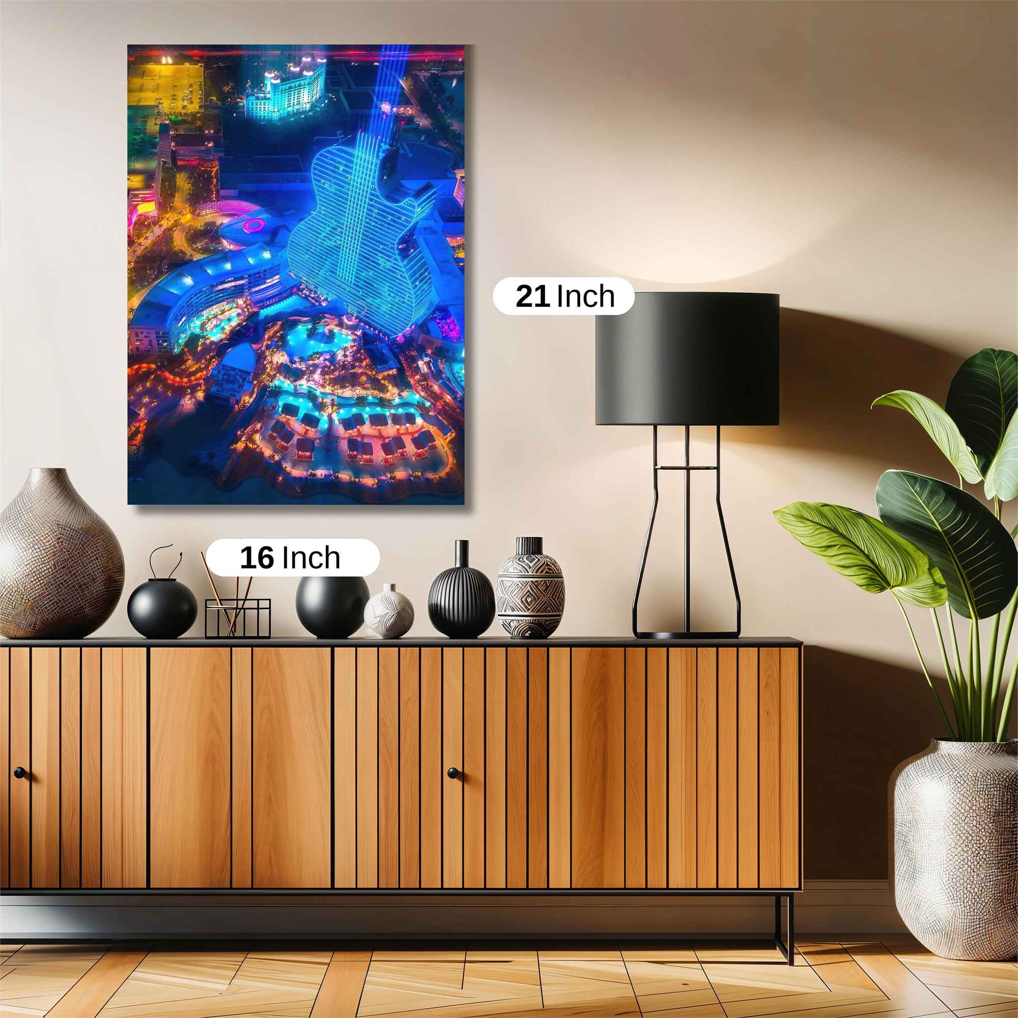 Guitar Luminescence Safe Wall Magnetic / M