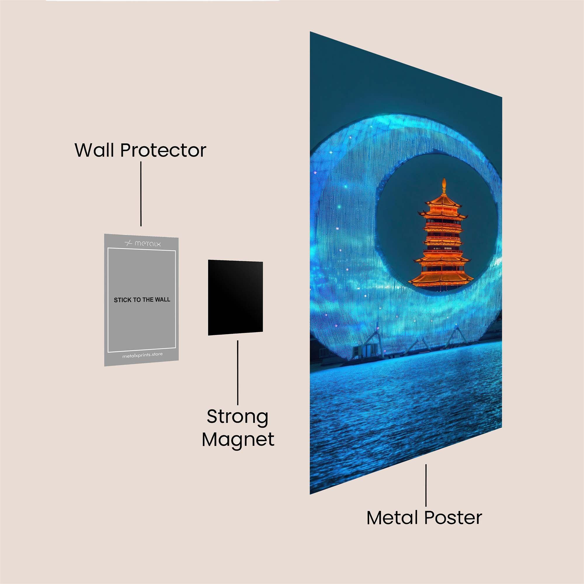 Luminous Portal Safe Wall Magnetic / M