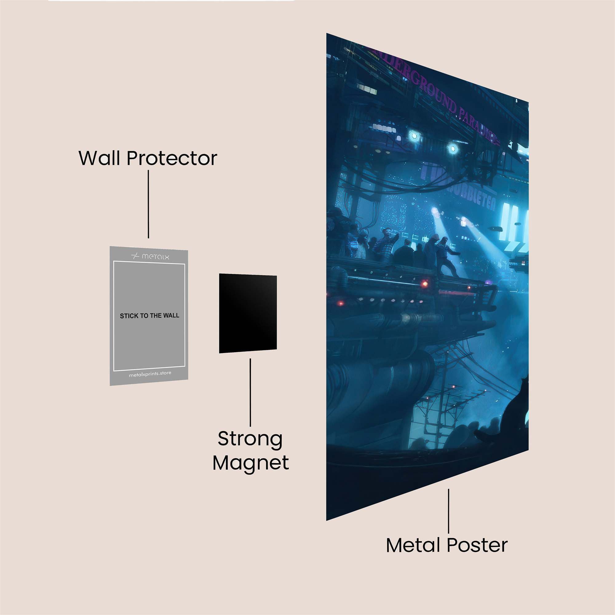 Hatsune Serene Safe Wall Magnetic / M
