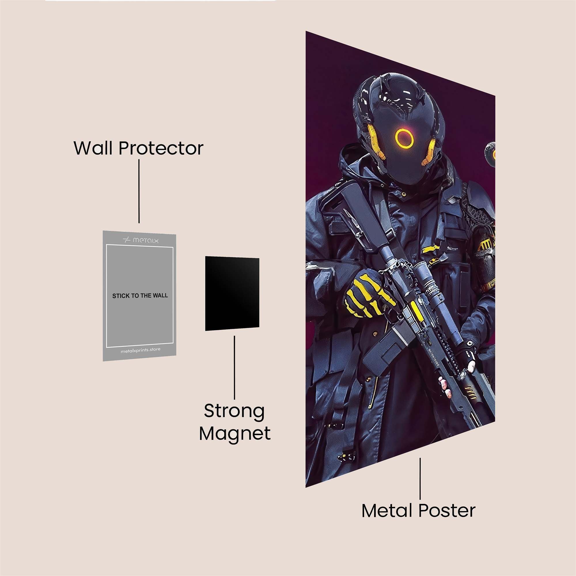 Cyber Sentinel Safe Wall Magnetic / M