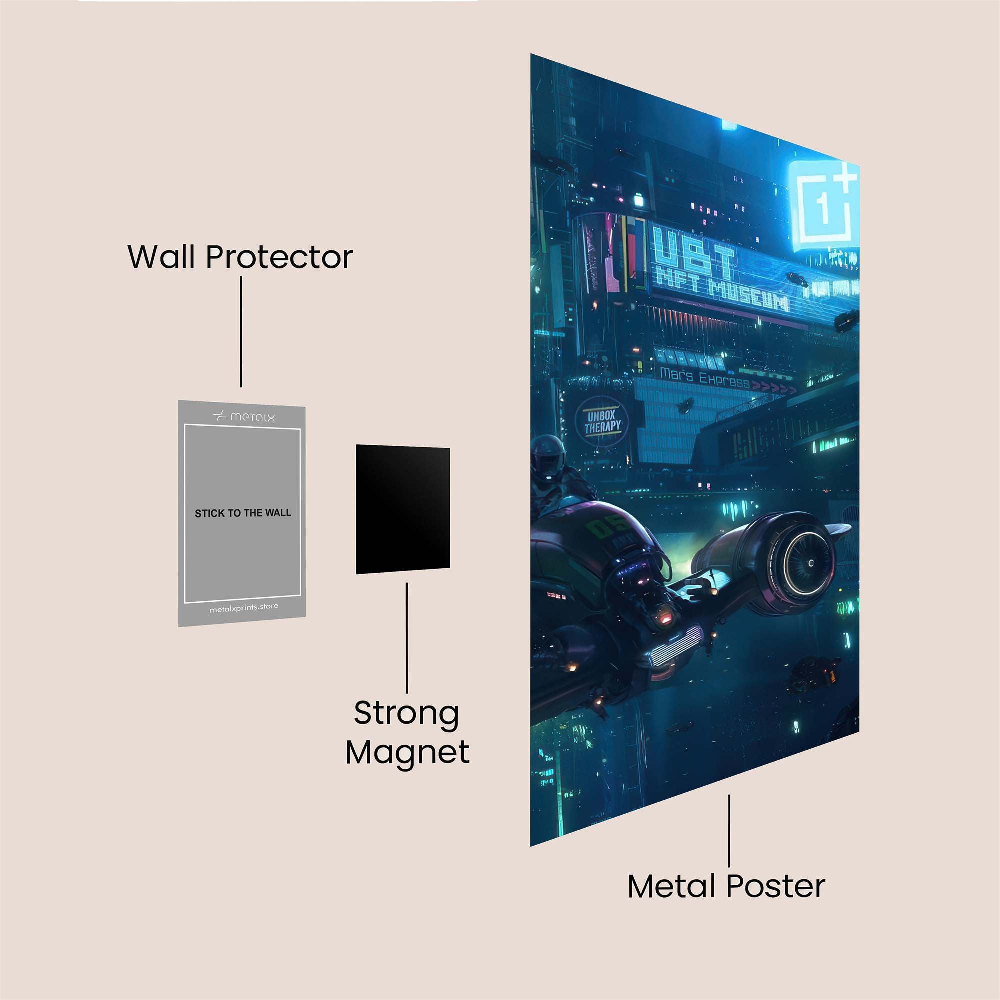 Hatsune Serene Safe Wall Magnetic / M