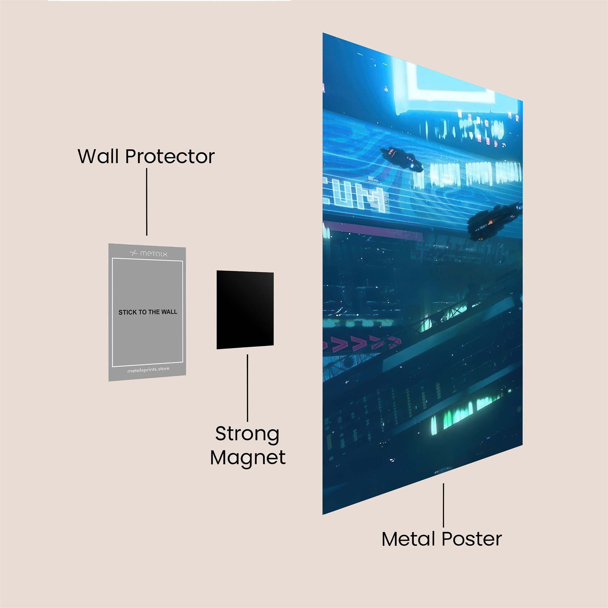 Hatsune Serene Safe Wall Magnetic / M